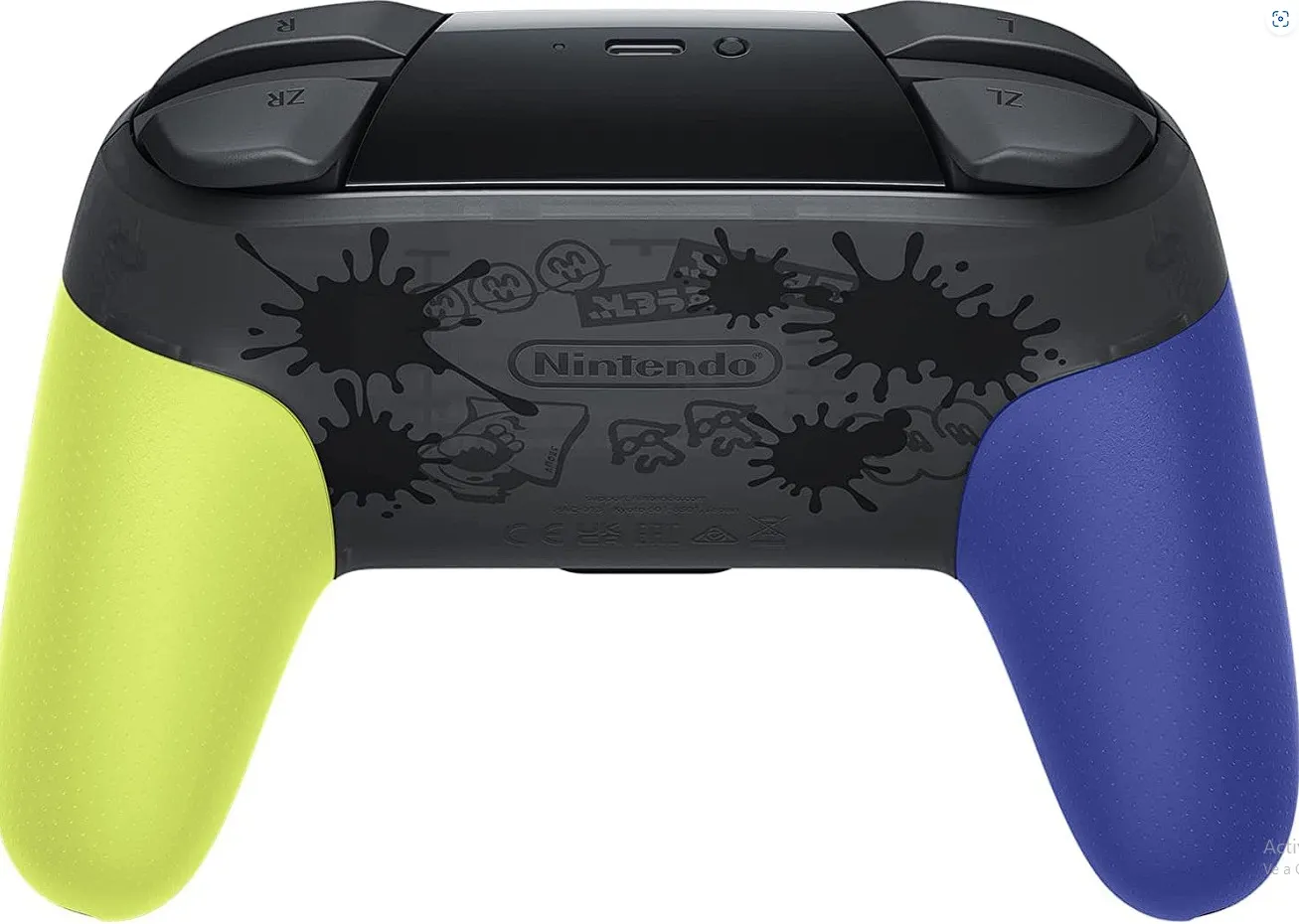 Control Pro Compatible Nintendo Switch Splatoon 3 Color Negro