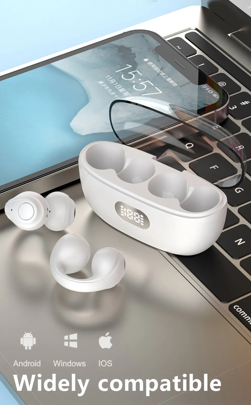 Audífonos Ear-cuff Bluetooth F50