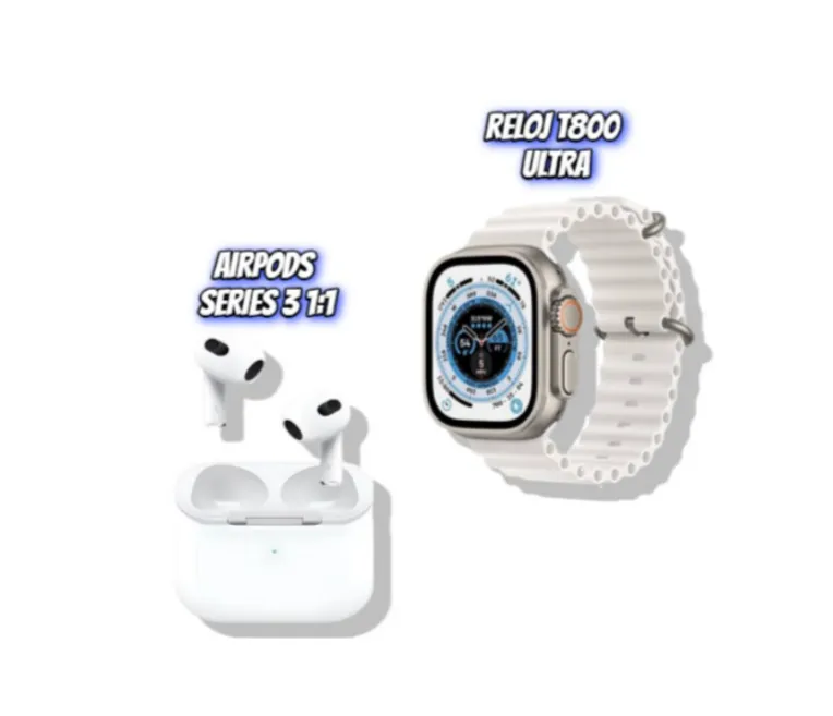 Combo Airpods 3 Generación 1.1 2023 + Smartwatch T800 Ultra