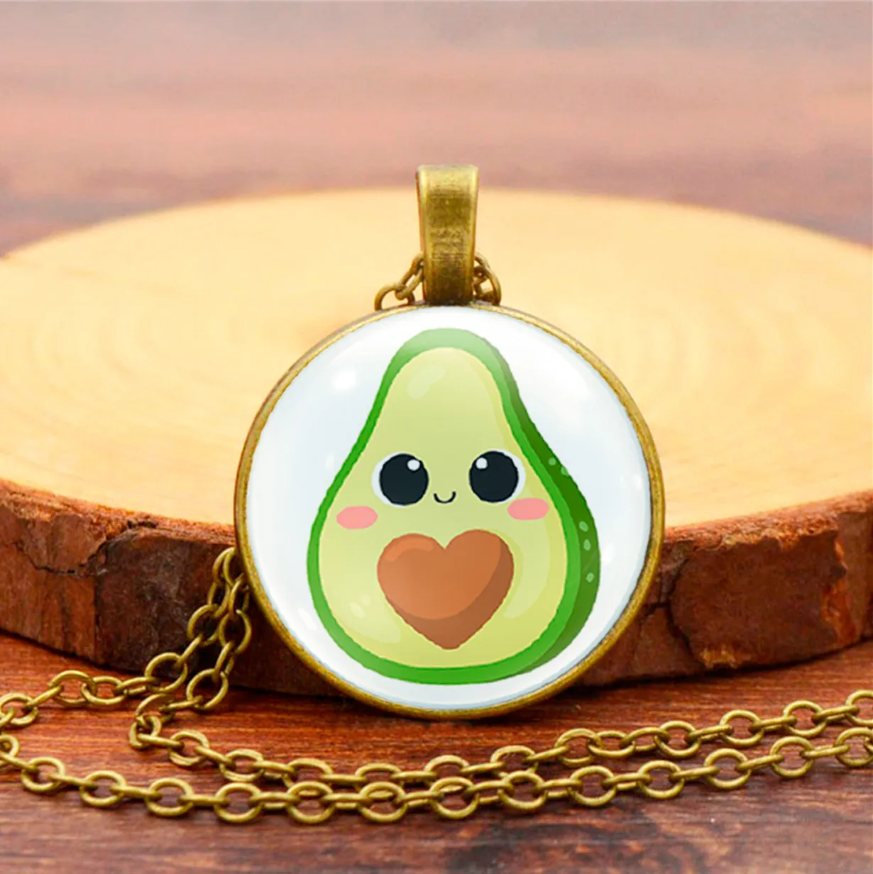 Collar Aguacate Love Unisex + Estuche