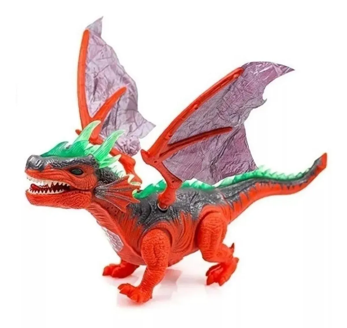 Dinosaurio Dragon Alas Movimiento Luces Sonido + Baterias