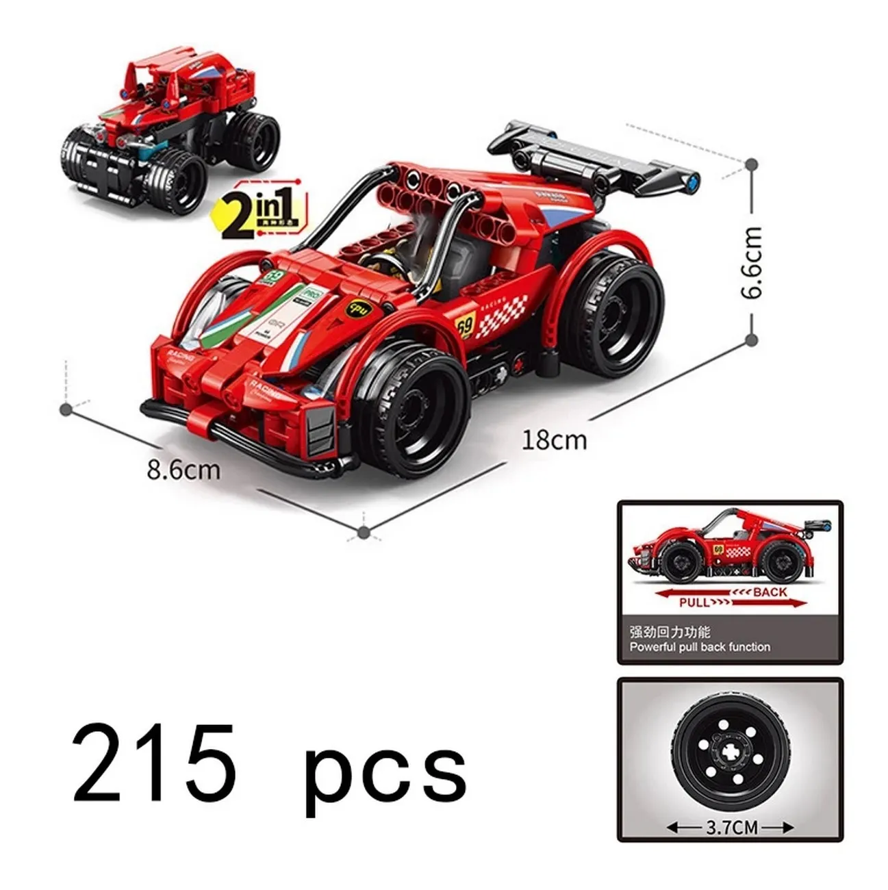 Carro Racing Deportivo Juguete Armable Armatodo Construcción