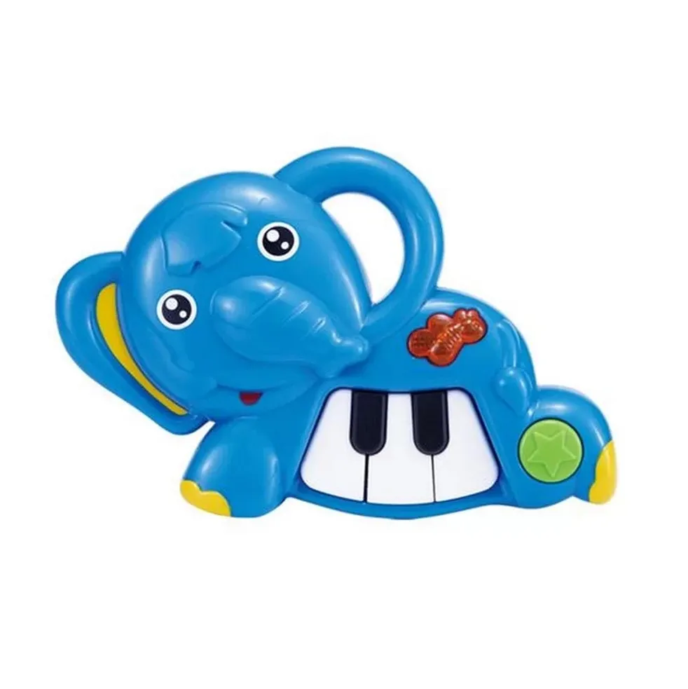 Piano Elefante Organeta Musical Bebes Niño + Bateria Juguete