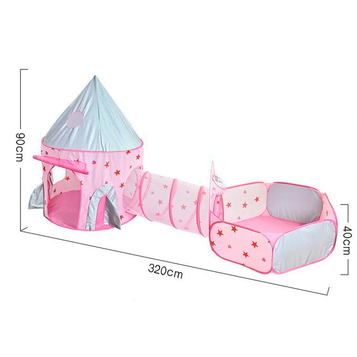 Carpa Camping Set Campamento Infantil Niña Tunel Pelotas