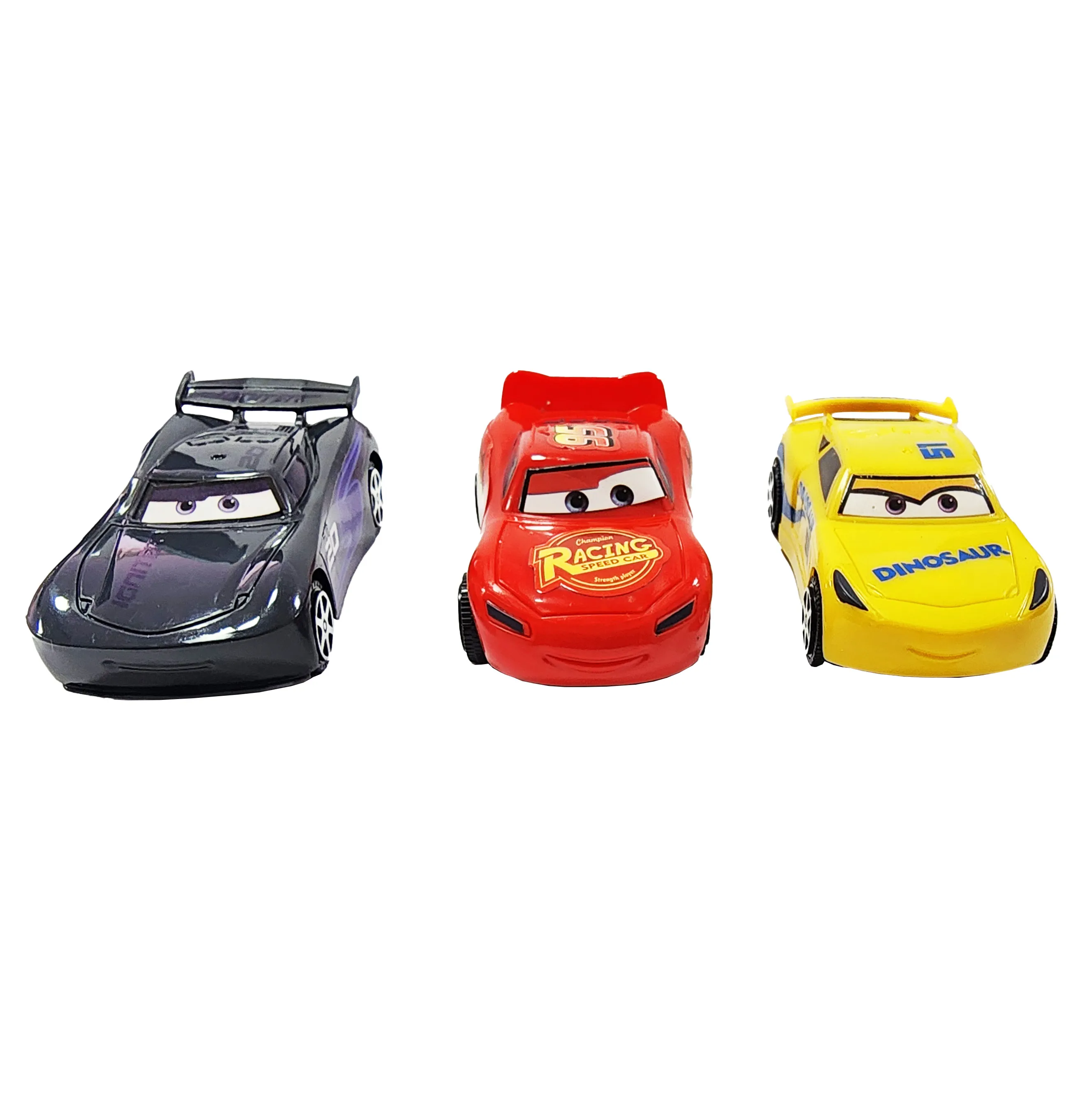 Rayo Mcqueen Dinoco Jackson Carro Cars Juguete Coleccion X 3