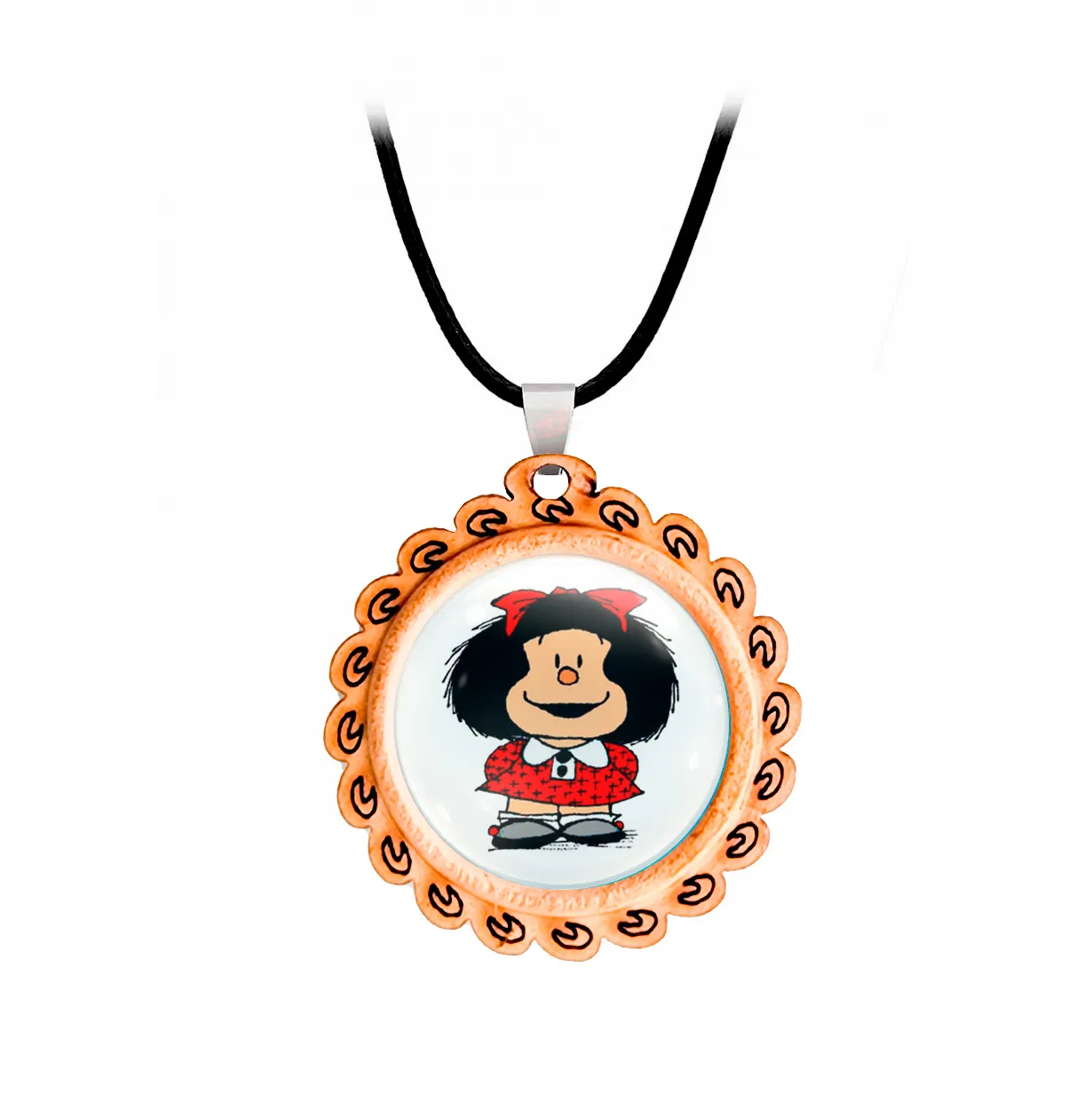 Collar Mafalda Comic Mujer Detalle + Estuche