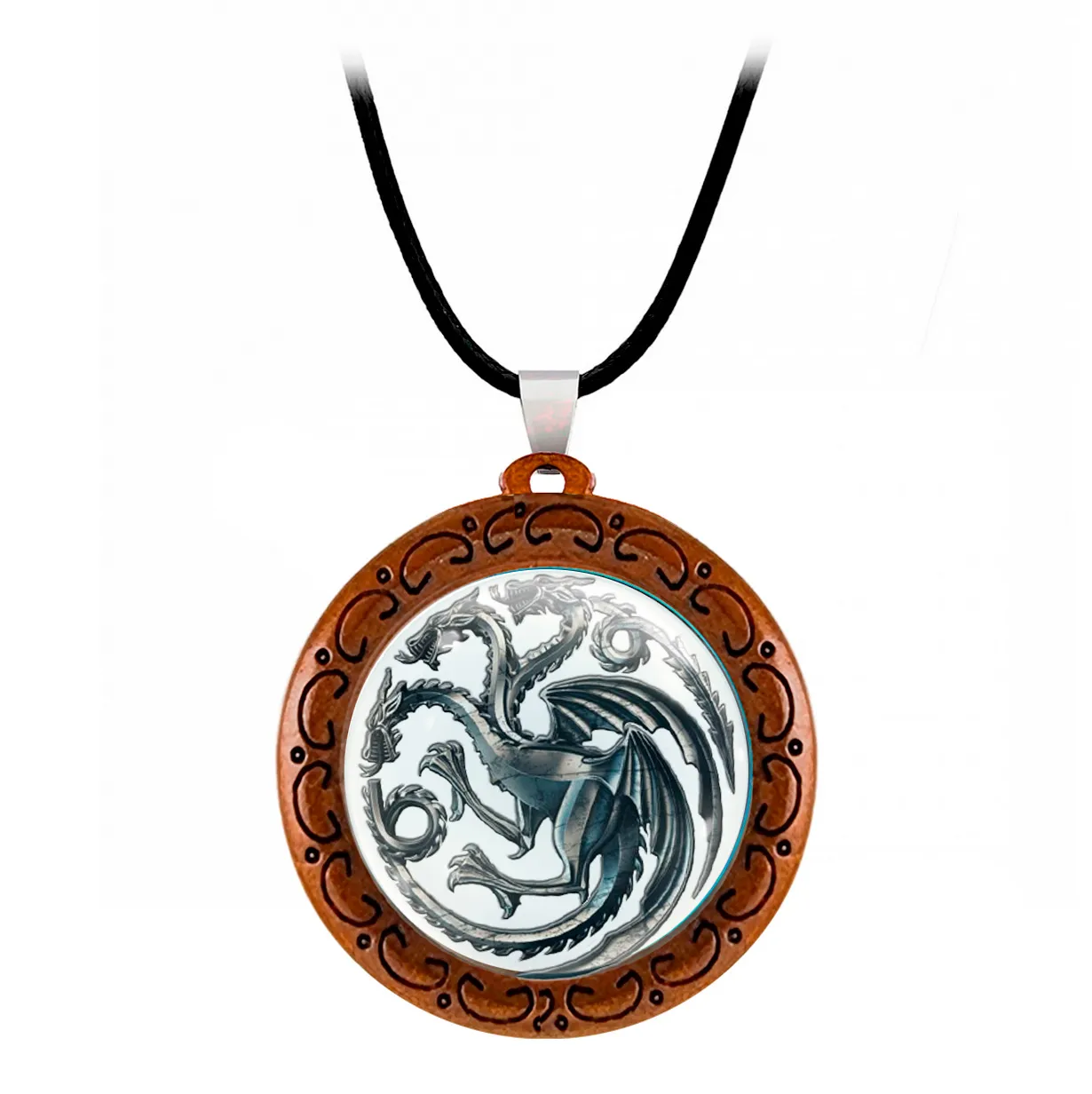 Collar Casa Targaryen Juego De Tronos Unisex + Estuche