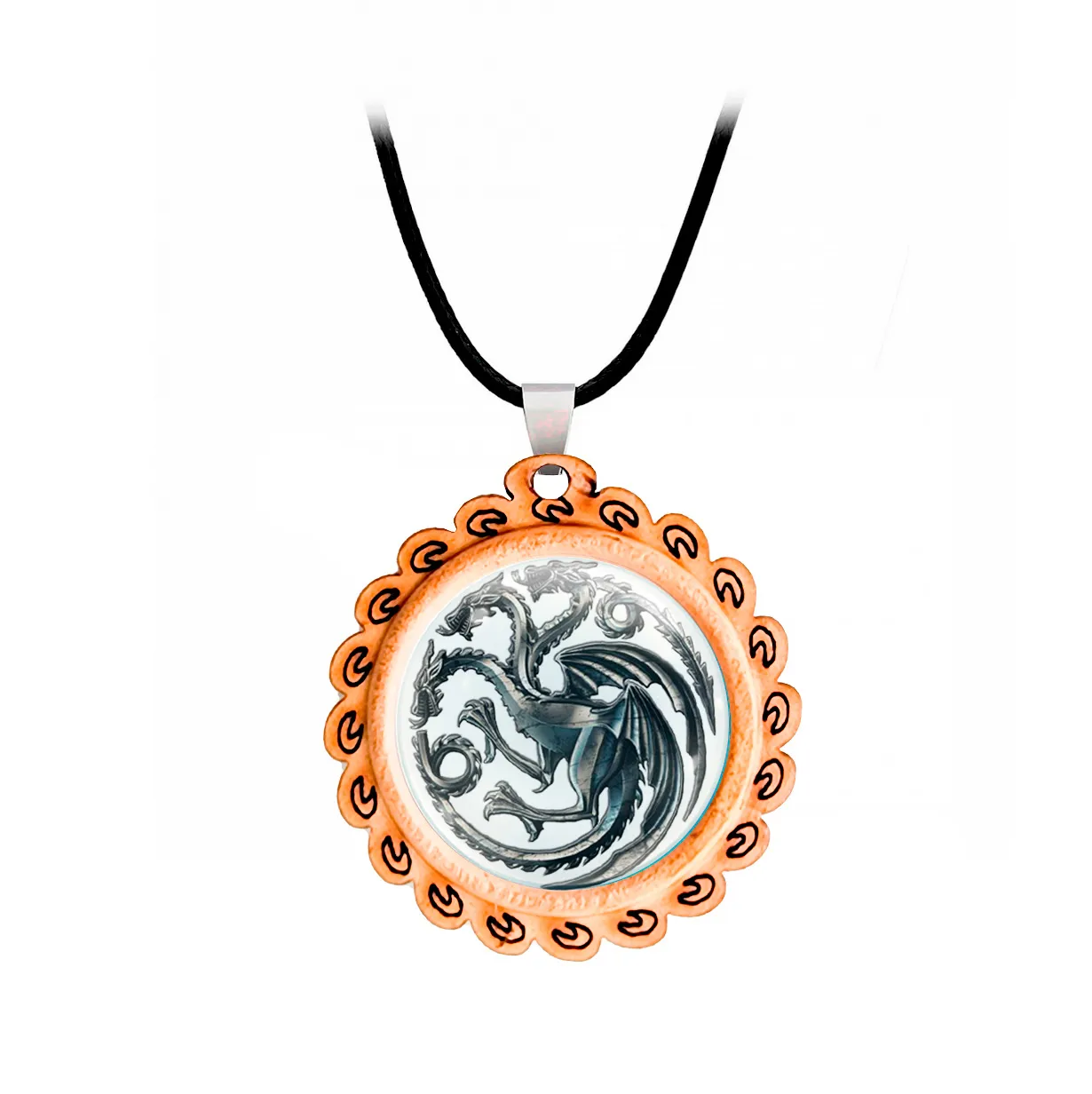 Collar Casa Targaryen Juego De Tronos Unisex + Estuche