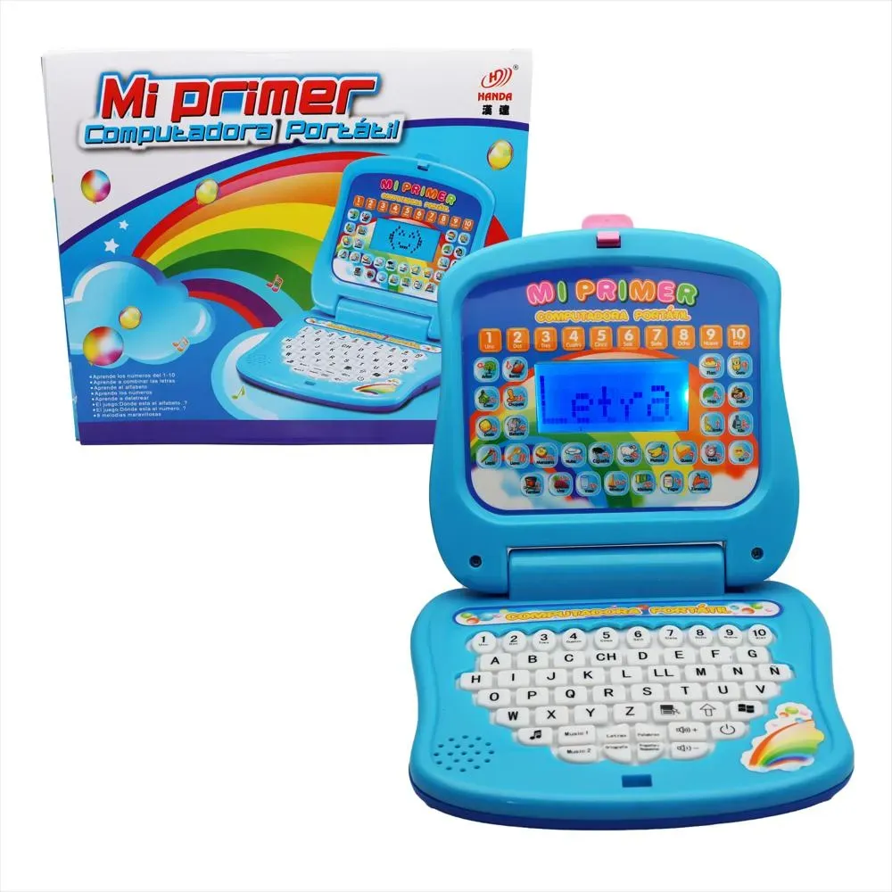 Mi Primer Portátil Infantil Mini Laptop Educativo + Baterias