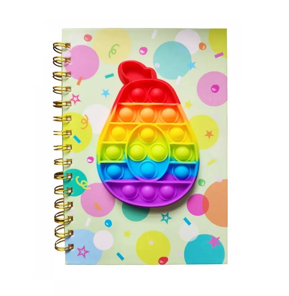 Agenda Libreta Push Popit Popit Interactivo Figuras Unisex