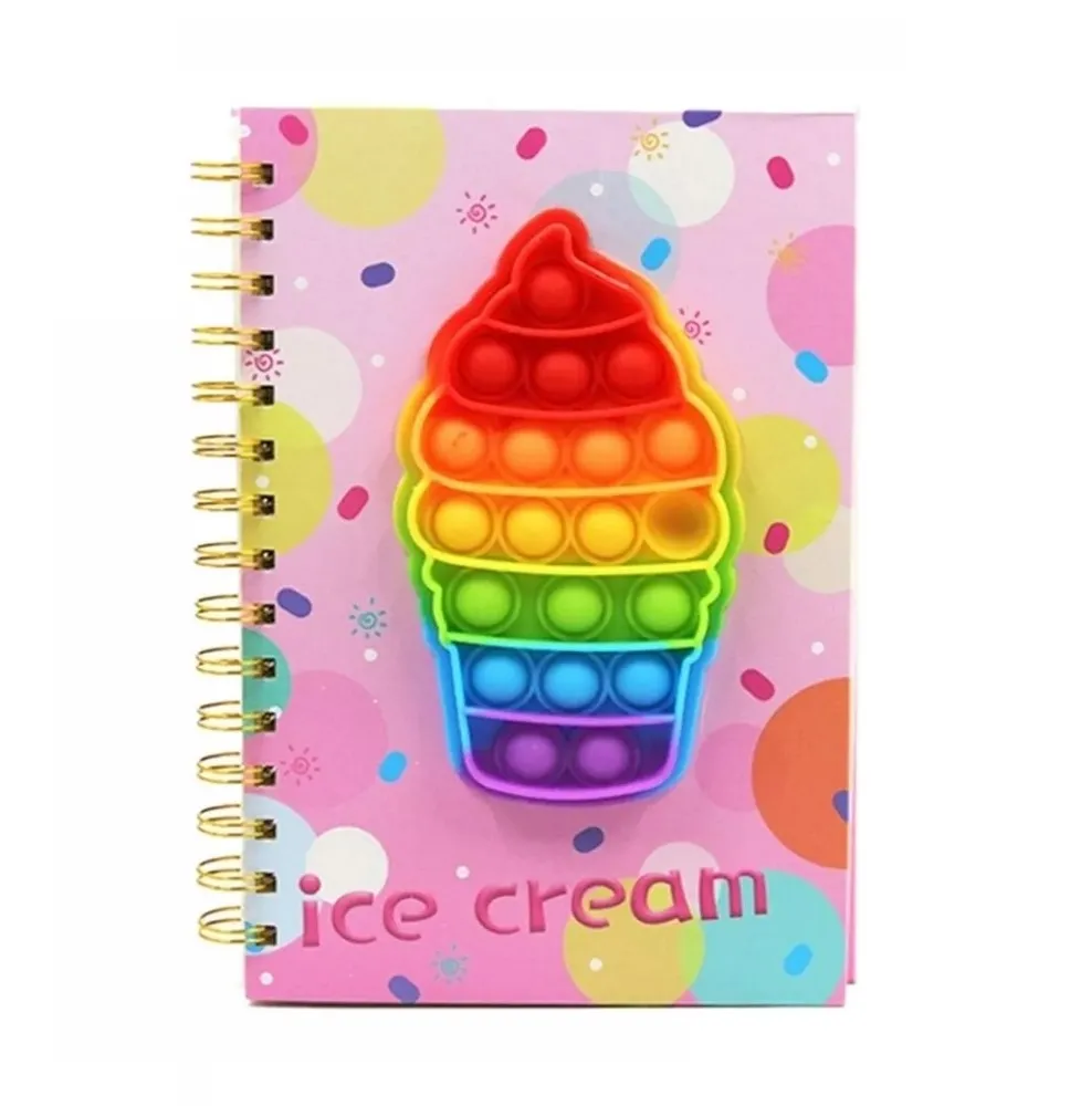 Agenda Libreta Push Popit Popit Interactivo Figuras Unisex