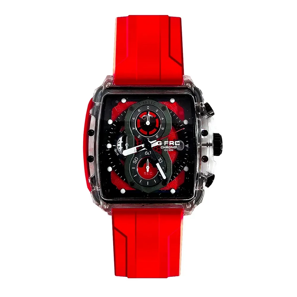 Reloj G-force Original H4113g Calendario Cuadrado + Estuche