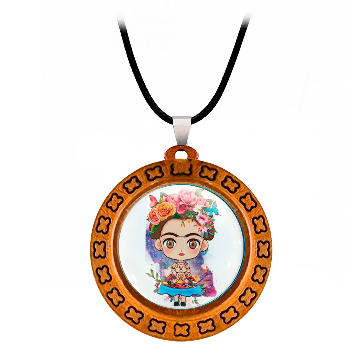 Collar Frida Kahlo Muñeca Unisex + Estuche