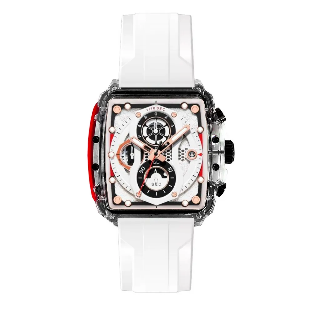 Reloj G-force Original H4113g Calendario Cuadrado + Estuche