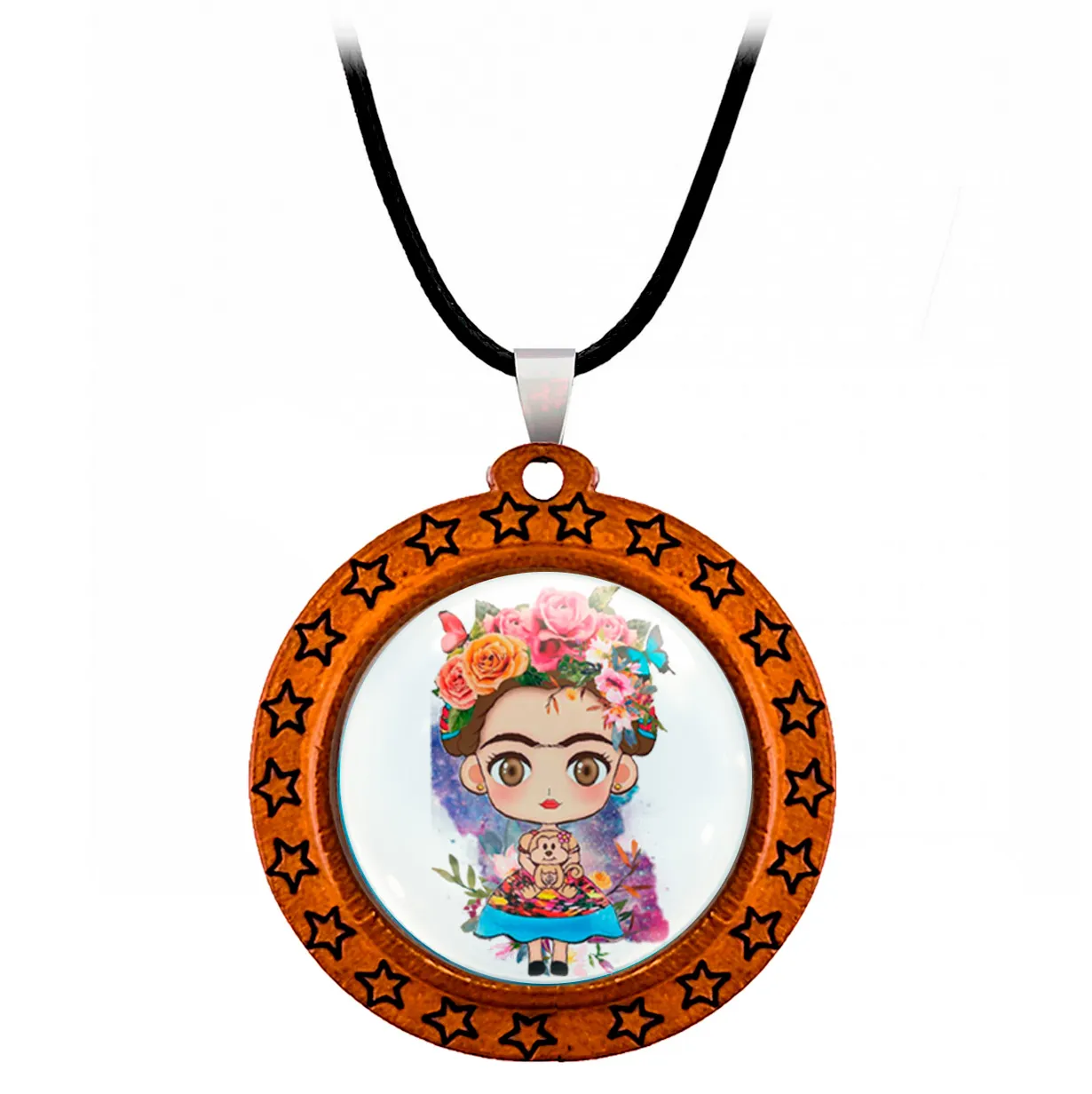 Collar Frida Kahlo Muñeca Unisex + Estuche