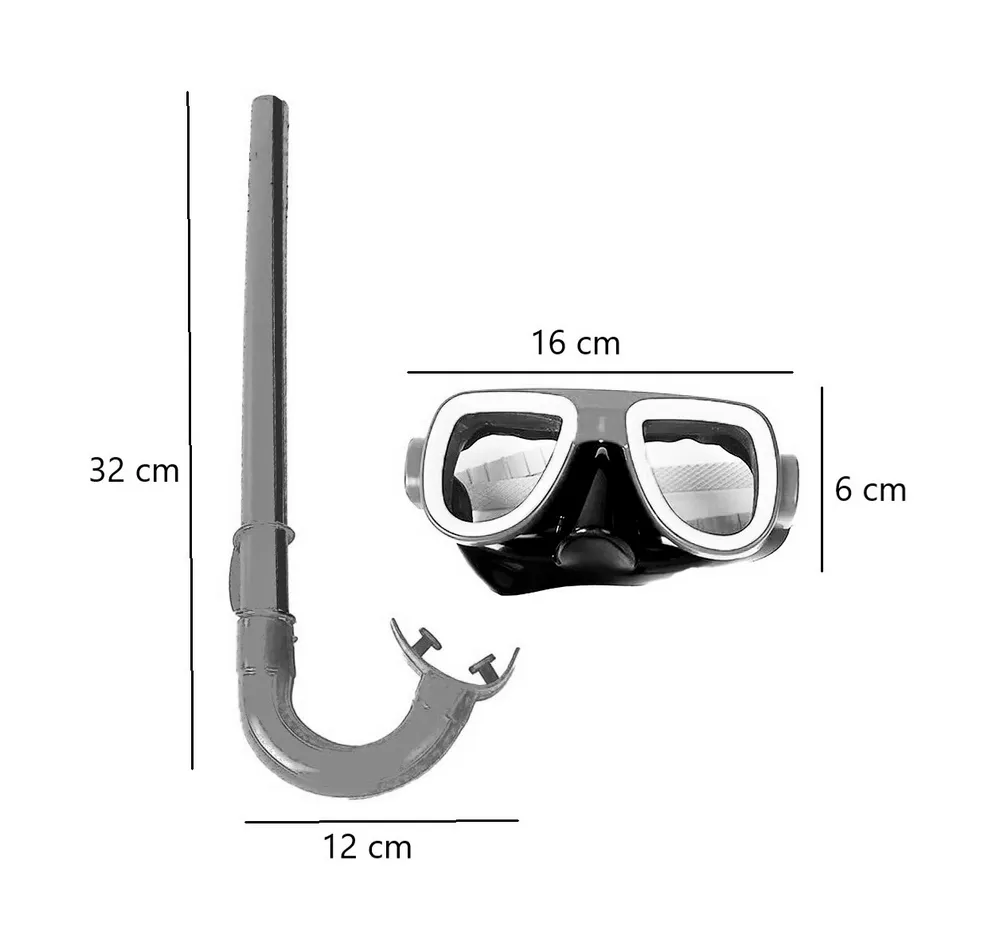 Careta Snorkel Kit Buceo Resistente Ajustable Swim Wenfei