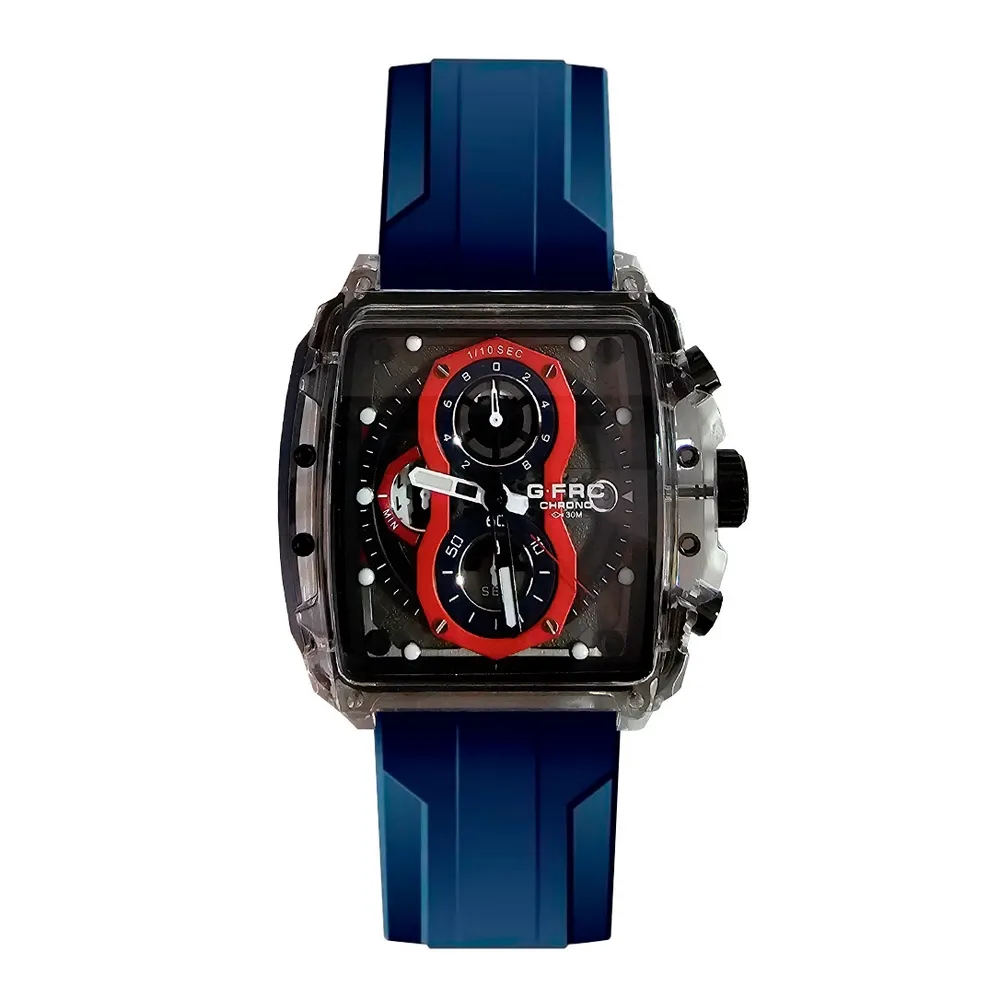 Reloj G-force Original H4113g Calendario Cuadrado + Estuche