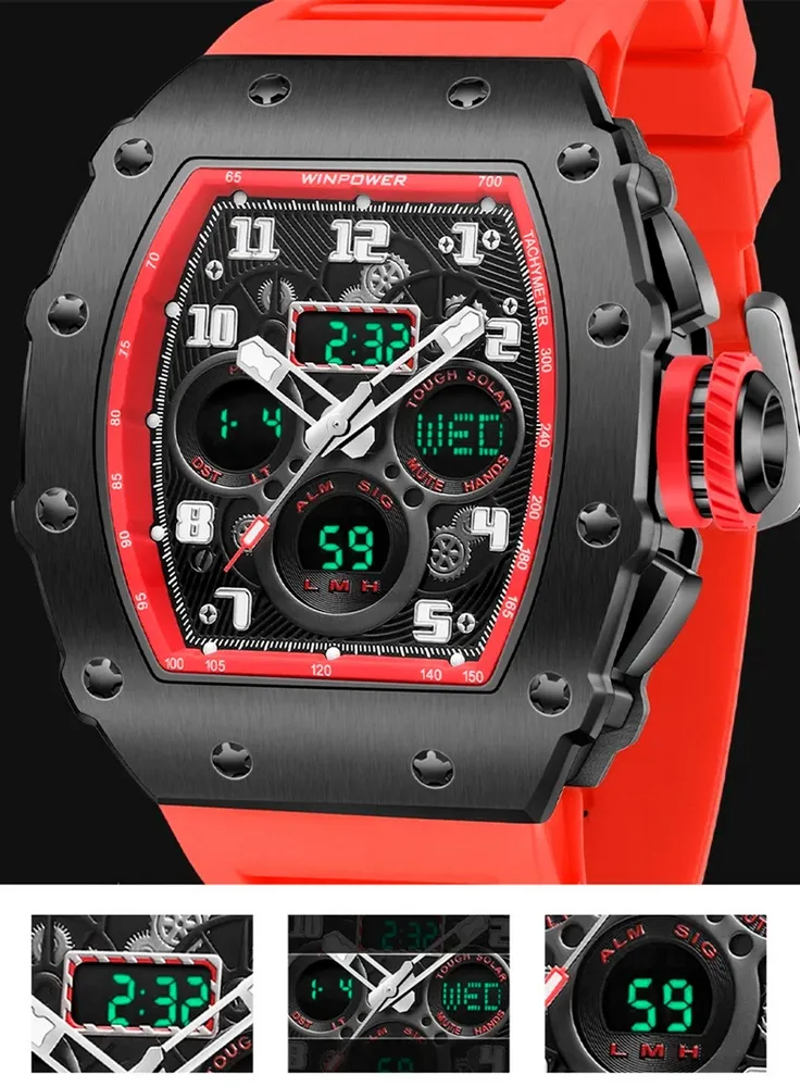 Reloj Digital Analogo G-force Al179 Deportivo + Estuche 