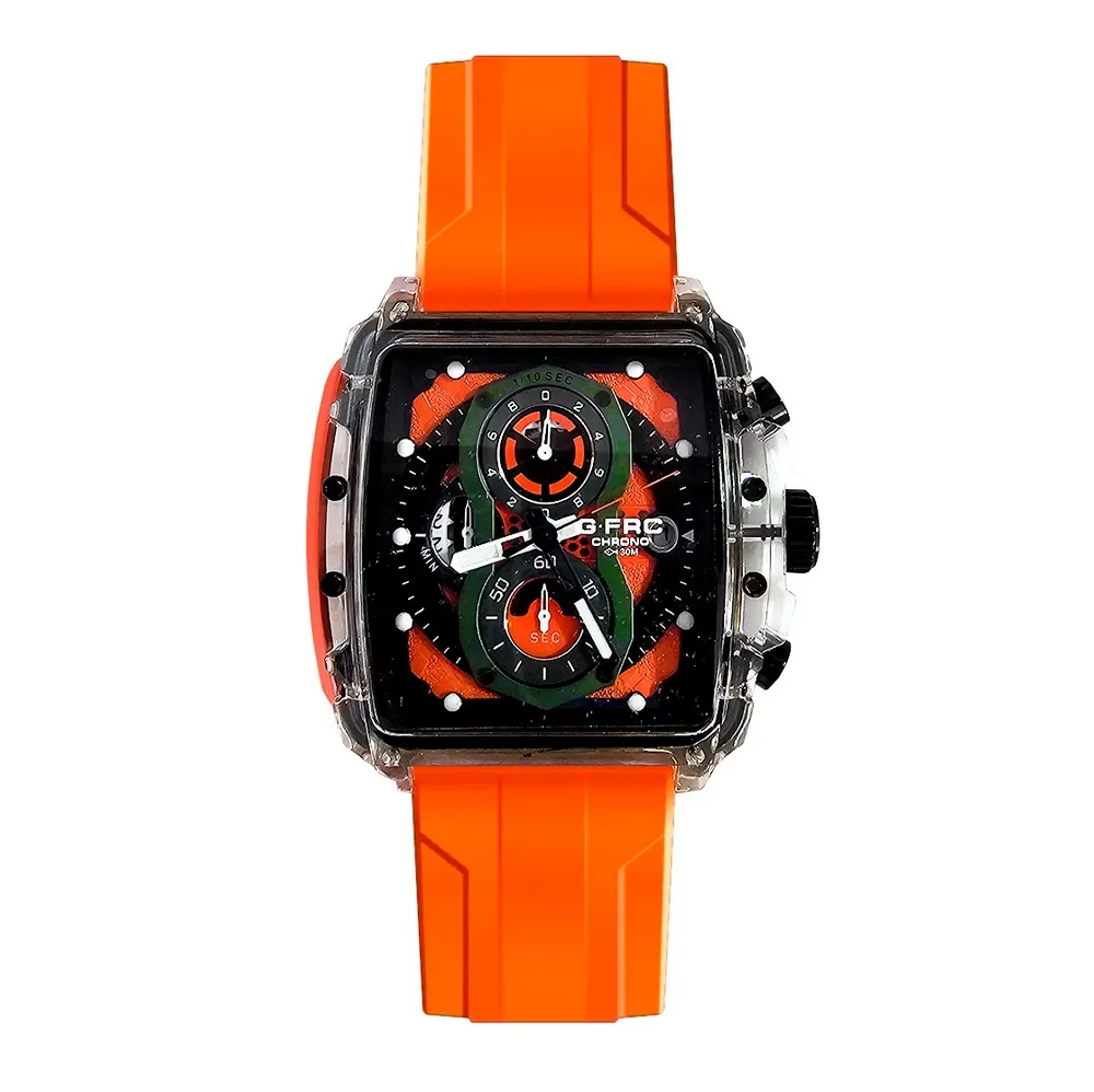 Reloj G-force Original H4113g Calendario Cuadrado + Estuche