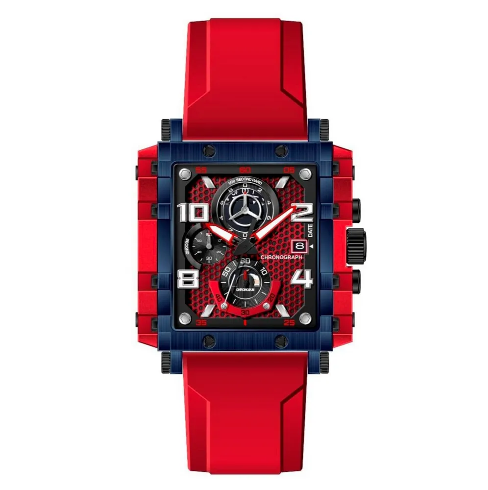 Reloj G-force Original H4055g Cuadrado Deportivo + Estuche