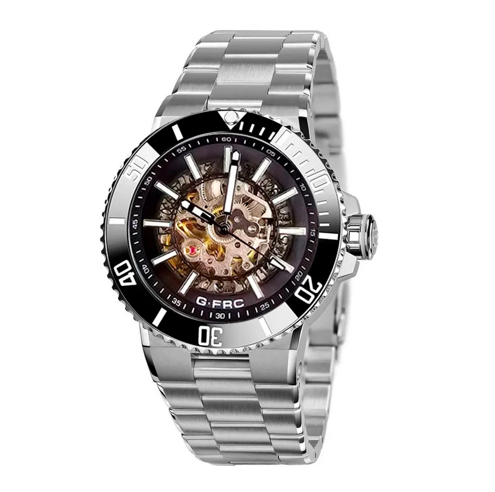 Reloj G-force At9813 Automatico Casual Hombre Acero +estuche