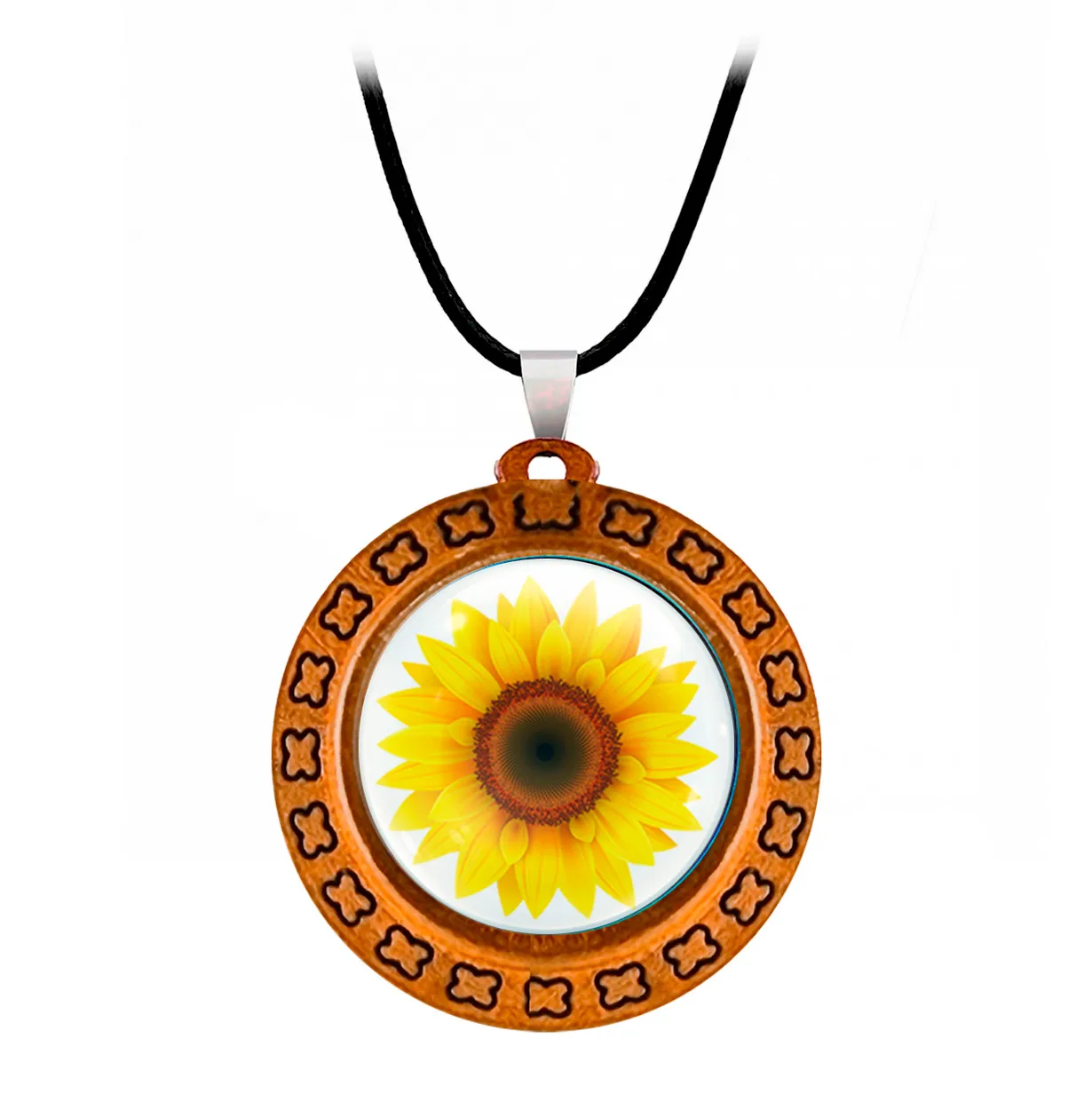 Collar Flor Girasol Mujer Detalle + Estuche