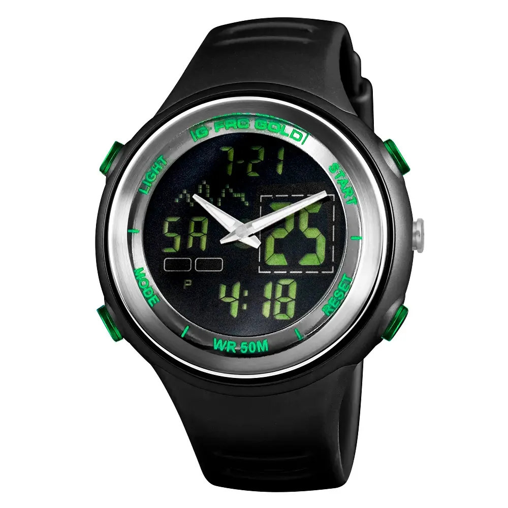 Reloj Digital Resistente Al Agua 50 M Ak17143 + Estuche 