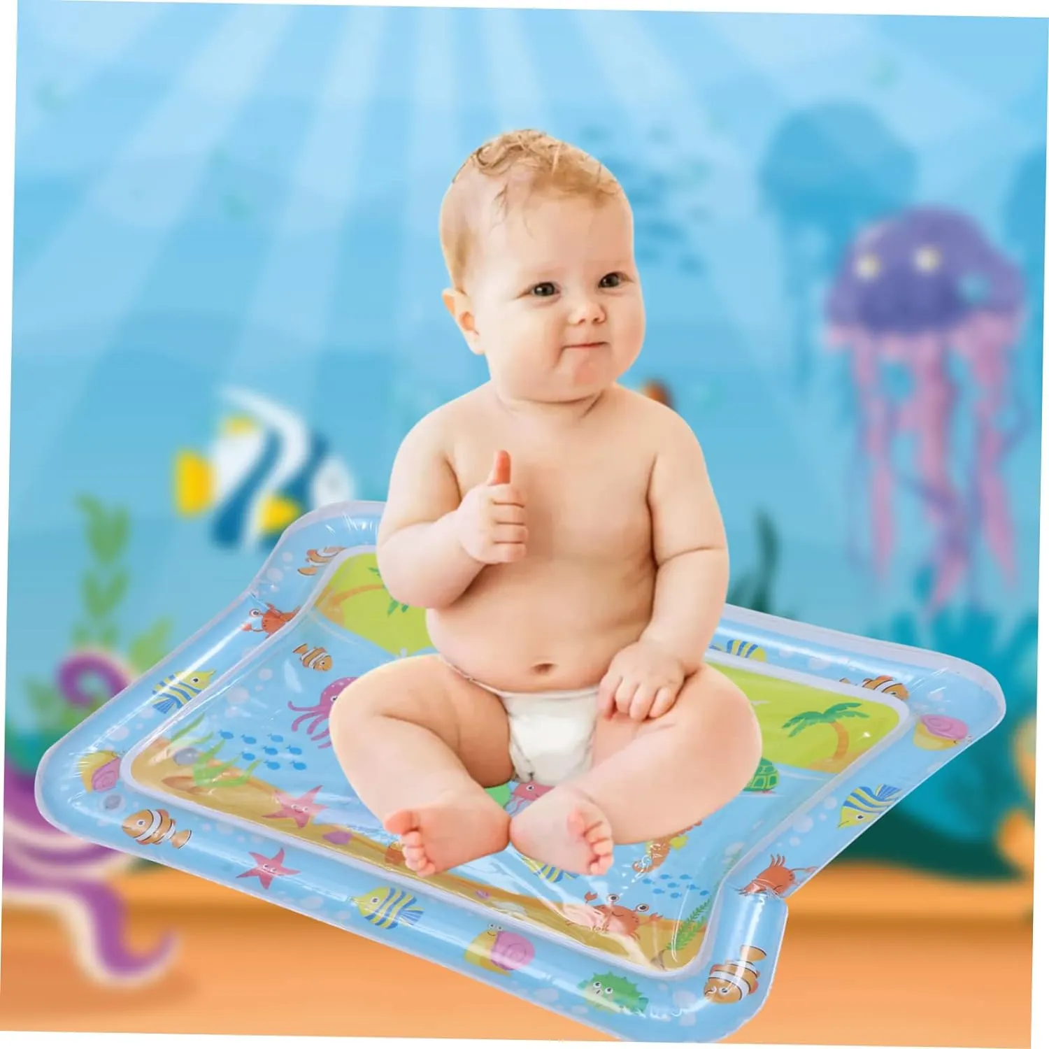 Colchon Alfombra Mini Inflable Mundo Marino Niños