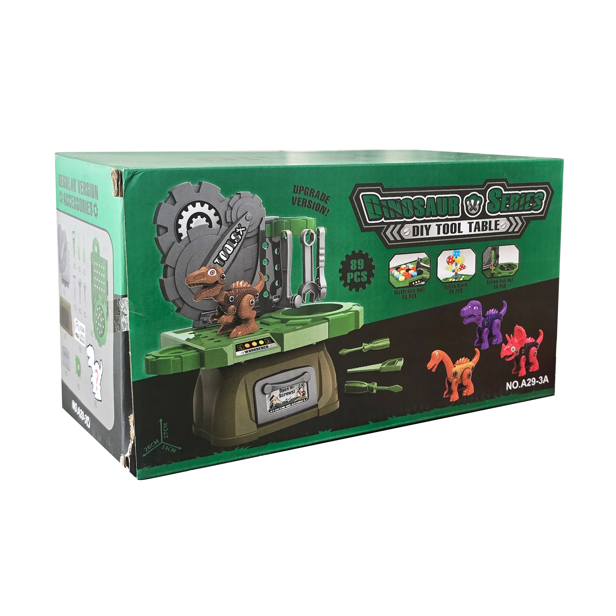 Caja Herramientas Infantil Juego Set Mecánico Dinosaurio