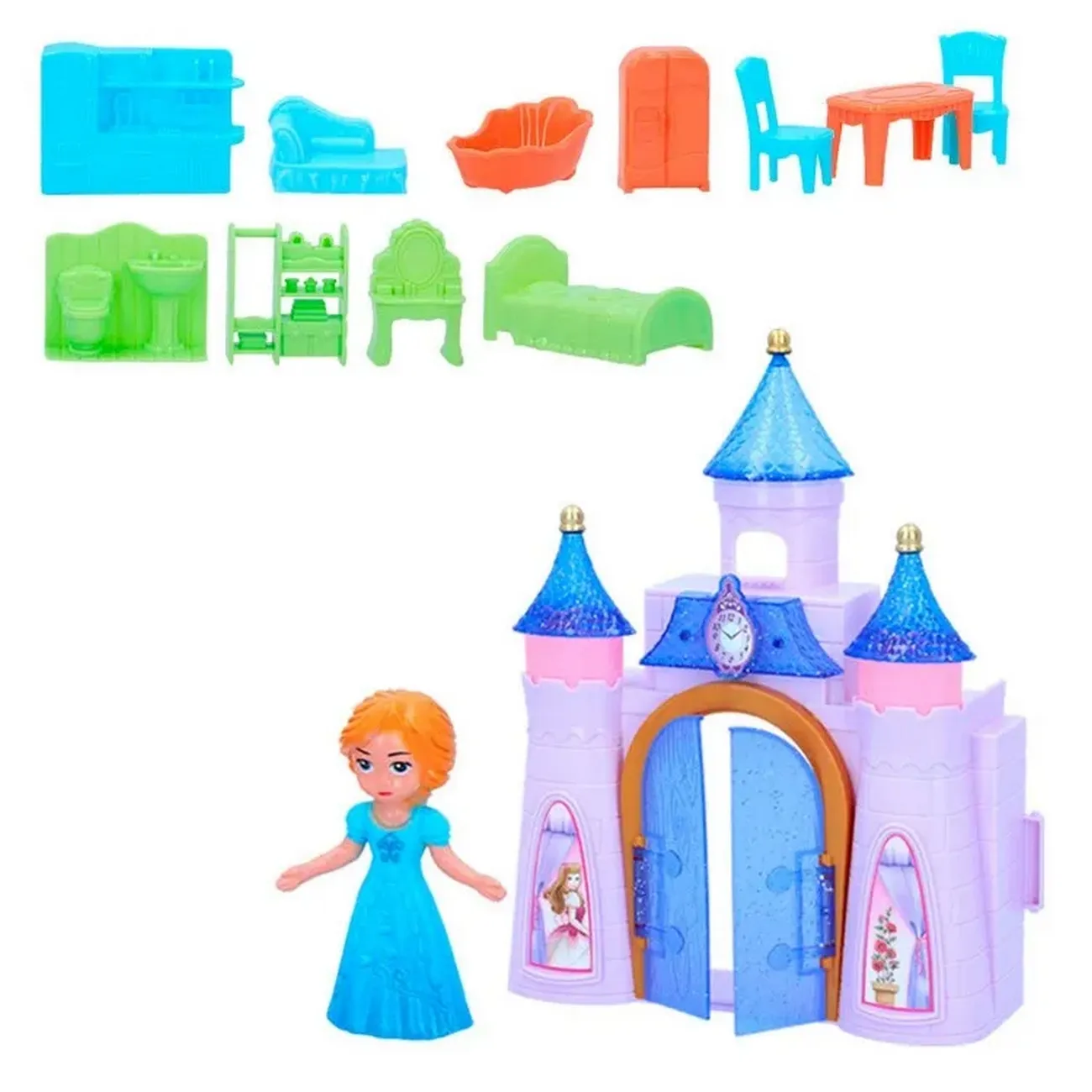 Castillo Princesa Accesorios Muñeca Juguete Niñas Juguete