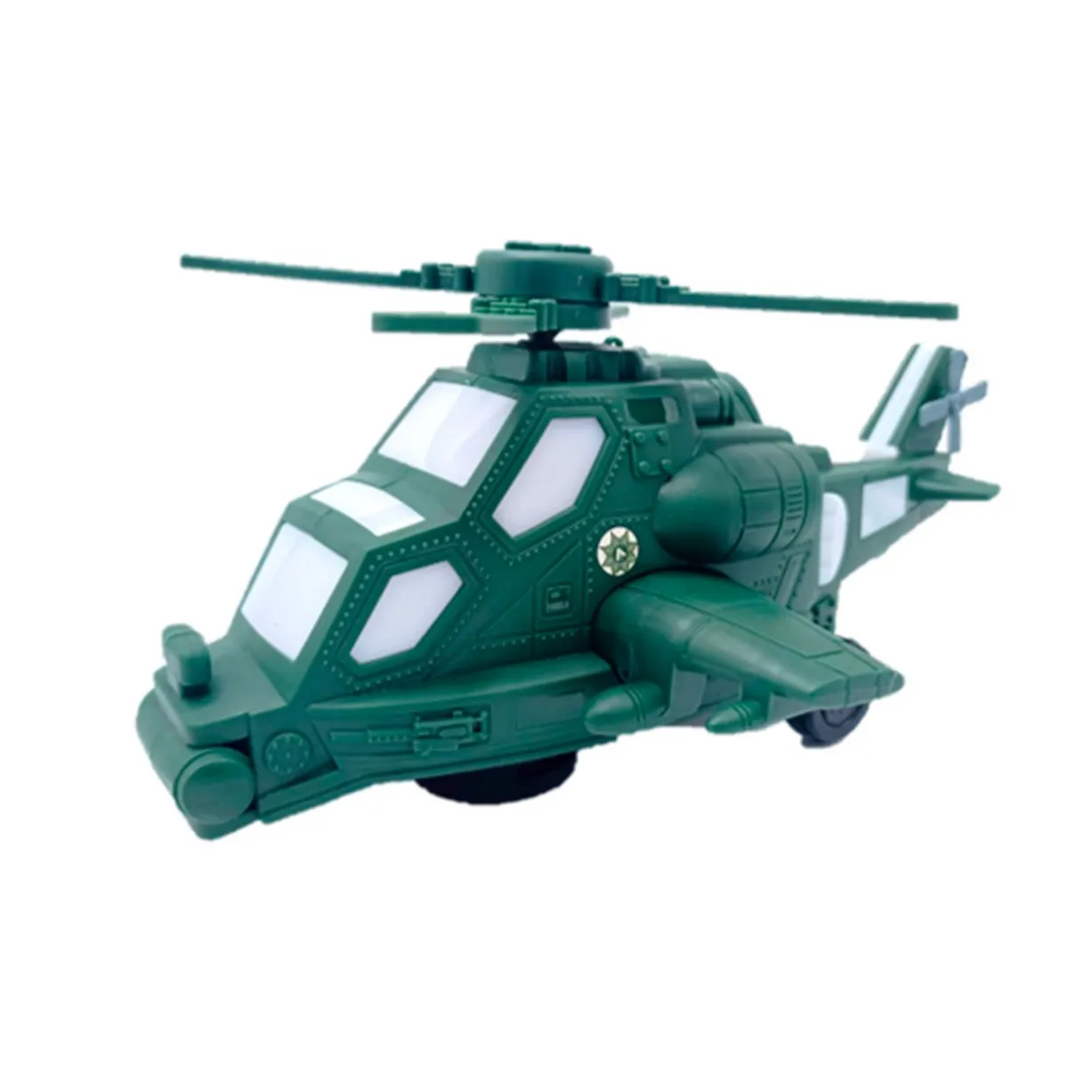 Robot Helicoptero Militar Luces Sonido Movimiento + Bateria