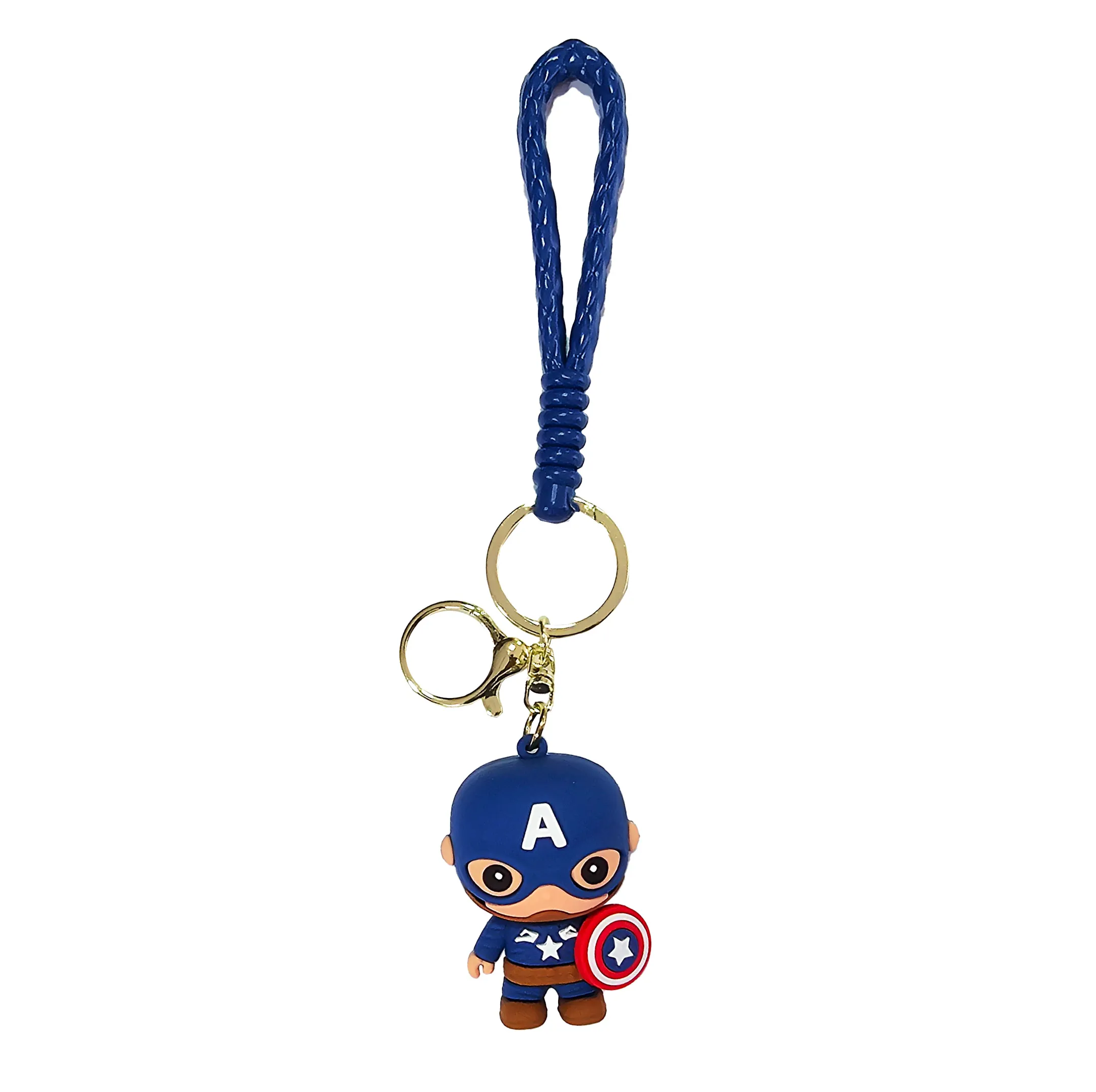 Llavero Comics Capitan America Portatil Con Gancho Unisex