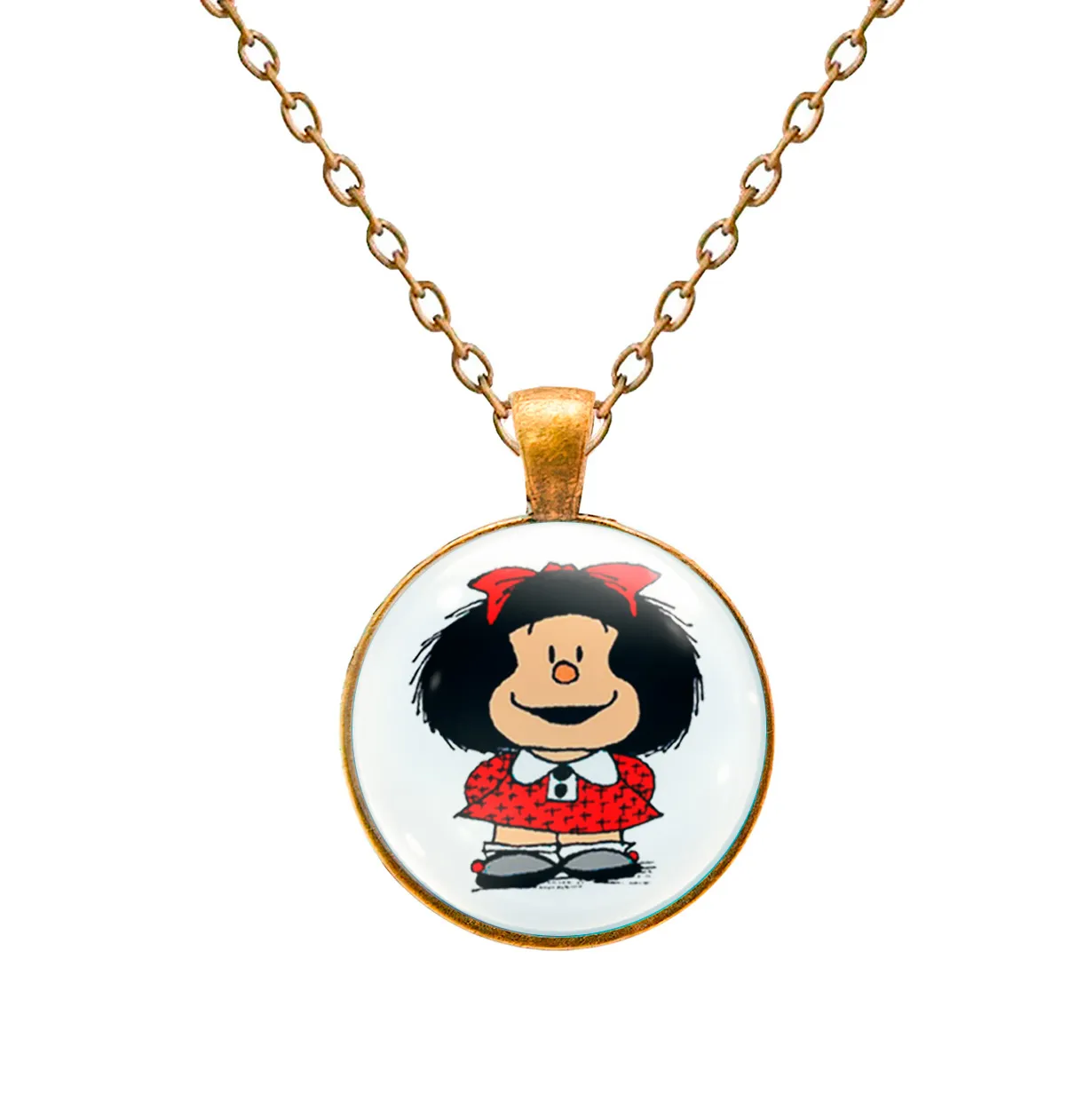 Collar Mafalda Comic Mujer Detalle + Estuche