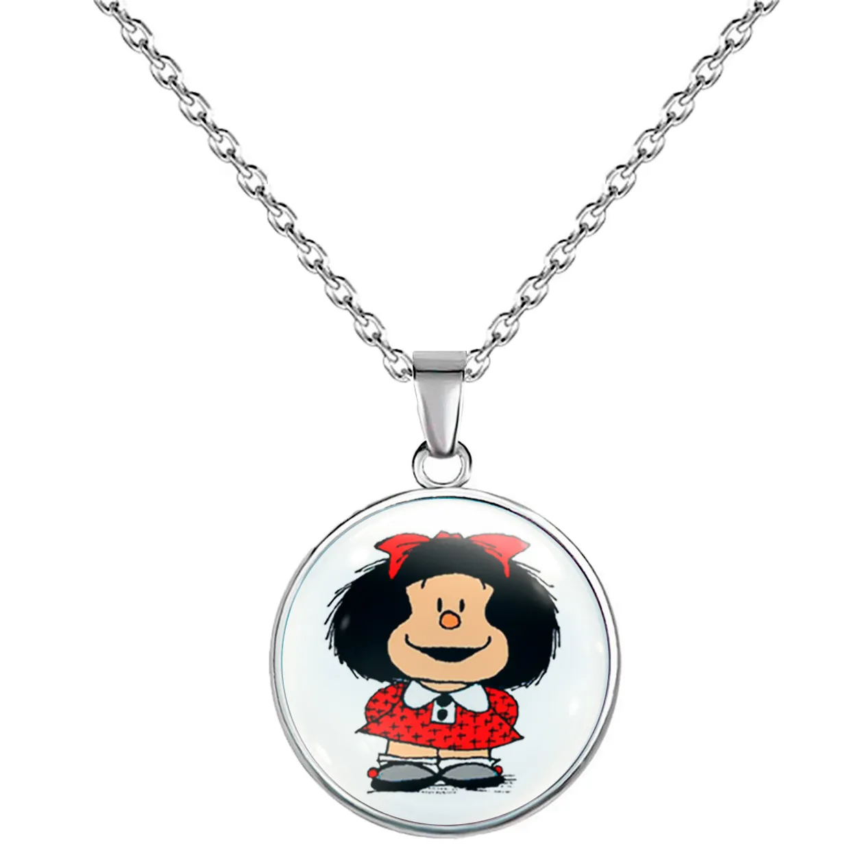 Collar Mafalda Comic Mujer Detalle + Estuche