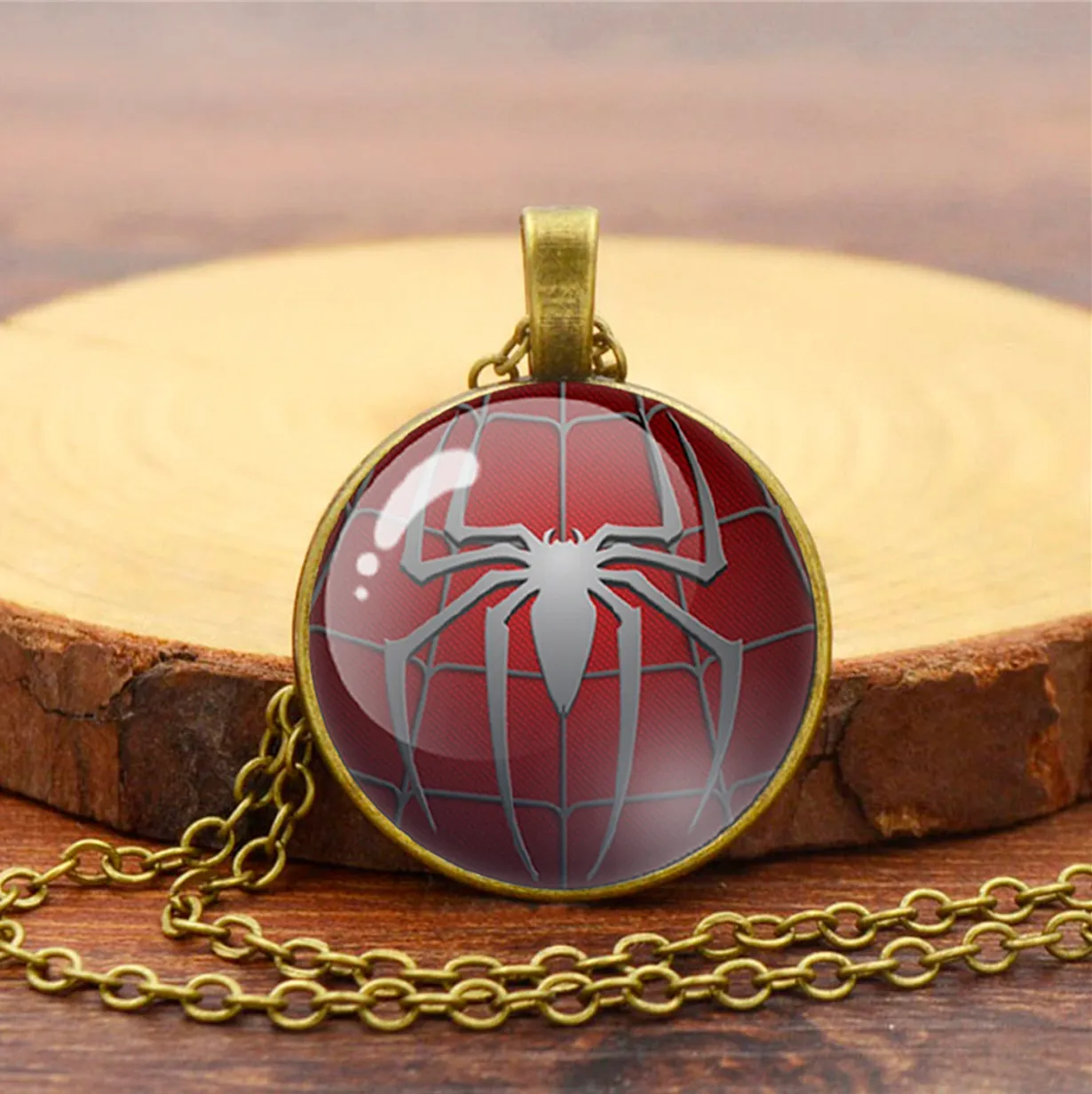 Collar Spiderman Hombre Araña Unisex + Estuche