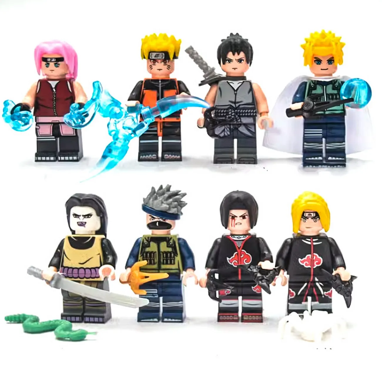 Naruto Juguete Armables Armatodo Construcción X 8 Personajes