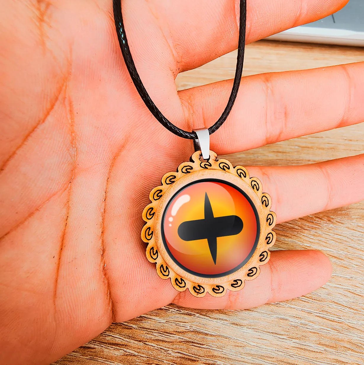 Collar Ojo Naruto Modo Sabio Anime Detalle Unisex + Estuche