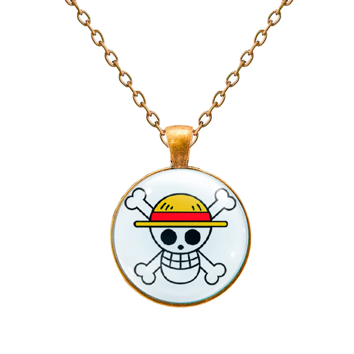 Collar One Piece Pirata Comics Unisex Detalle + Estuche