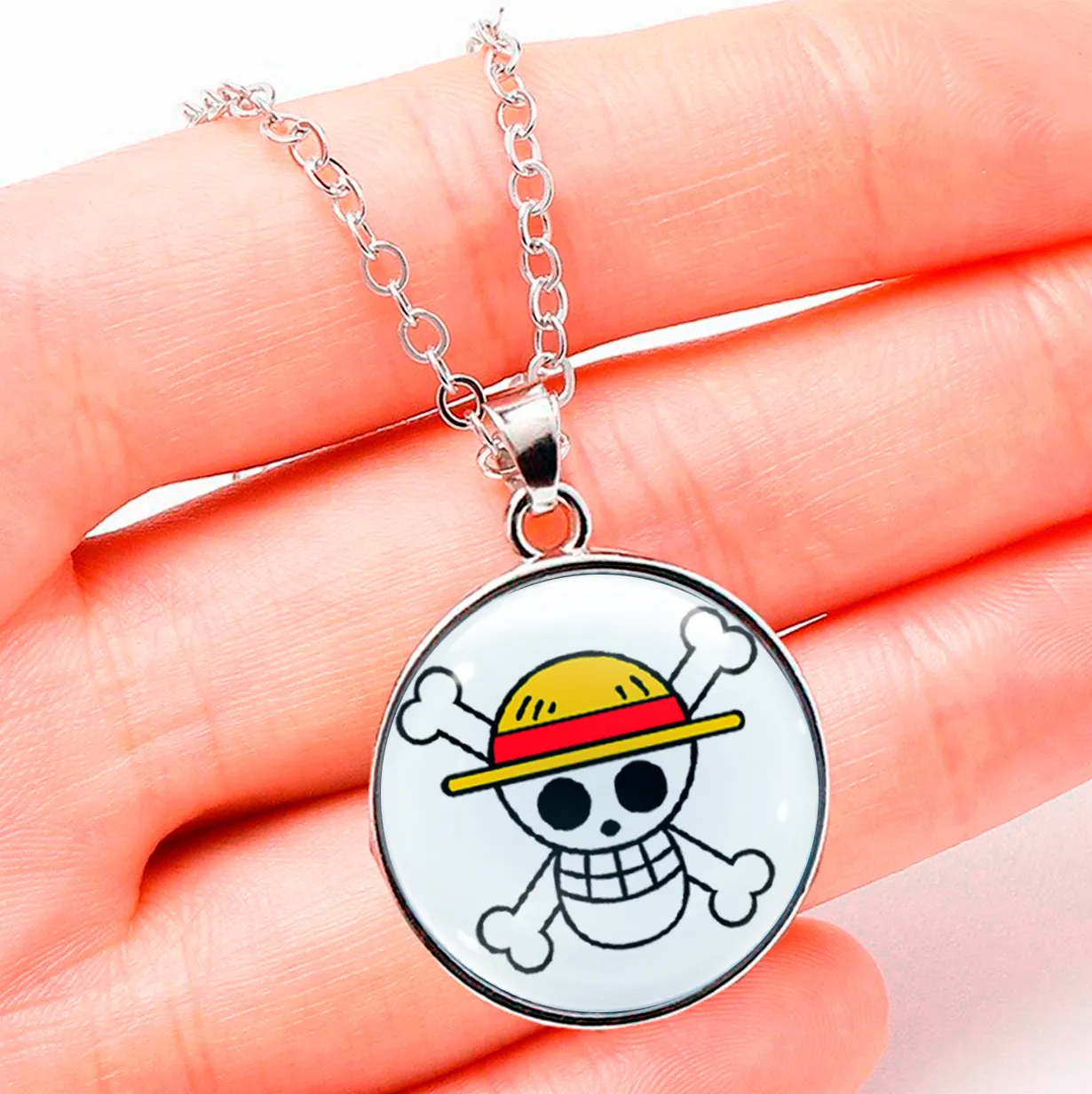 Collar One Piece Pirata Comics Unisex Detalle + Estuche