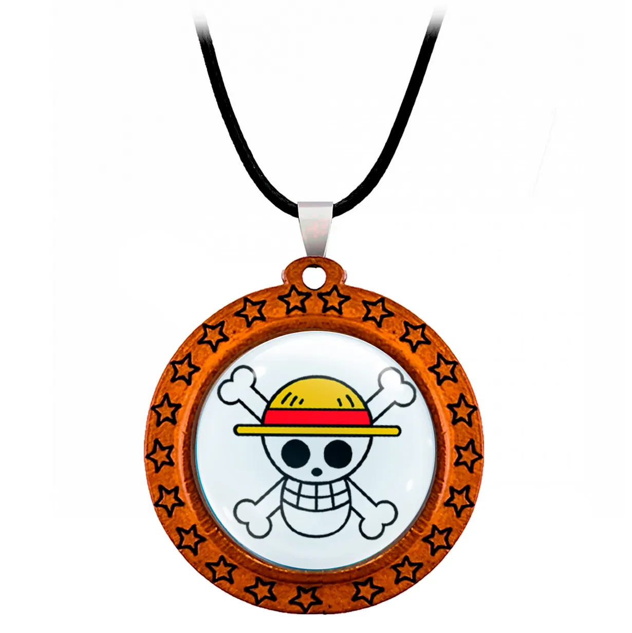 Collar One Piece Pirata Comics Unisex Detalle + Estuche