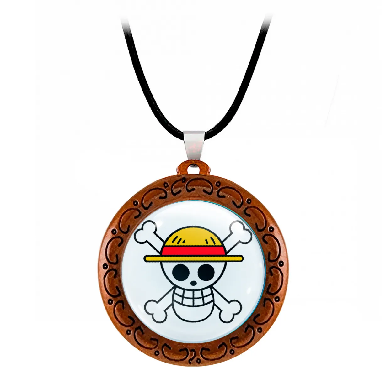 Collar One Piece Pirata Comics Unisex Detalle + Estuche