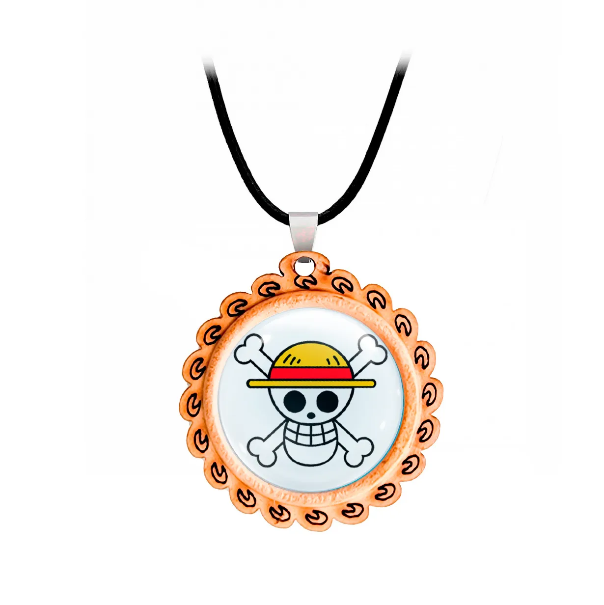 Collar One Piece Pirata Comics Unisex Detalle + Estuche