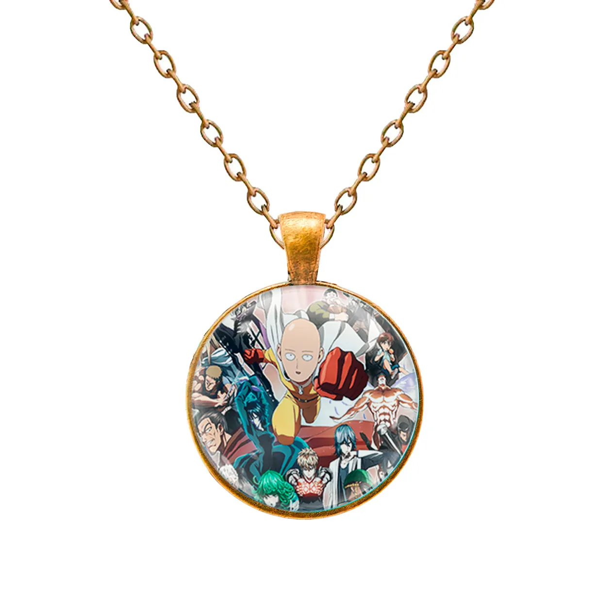 Collar One Punch-man Comics Unisex Detalle + Estuche