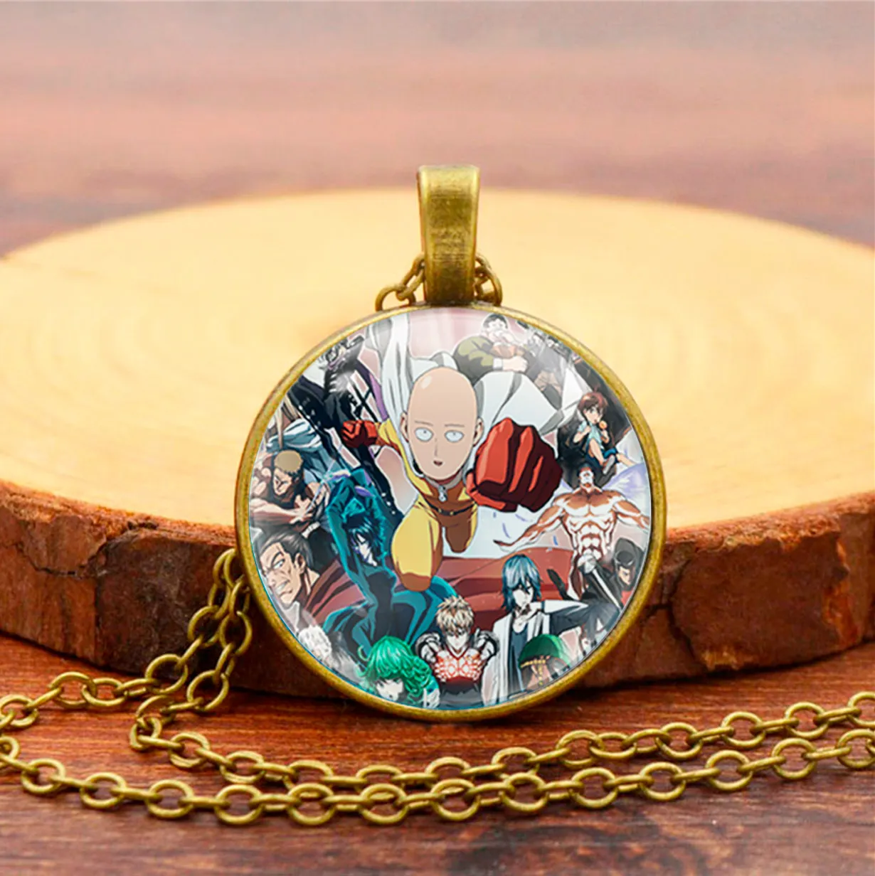 Collar One Punch-man Comics Unisex Detalle + Estuche