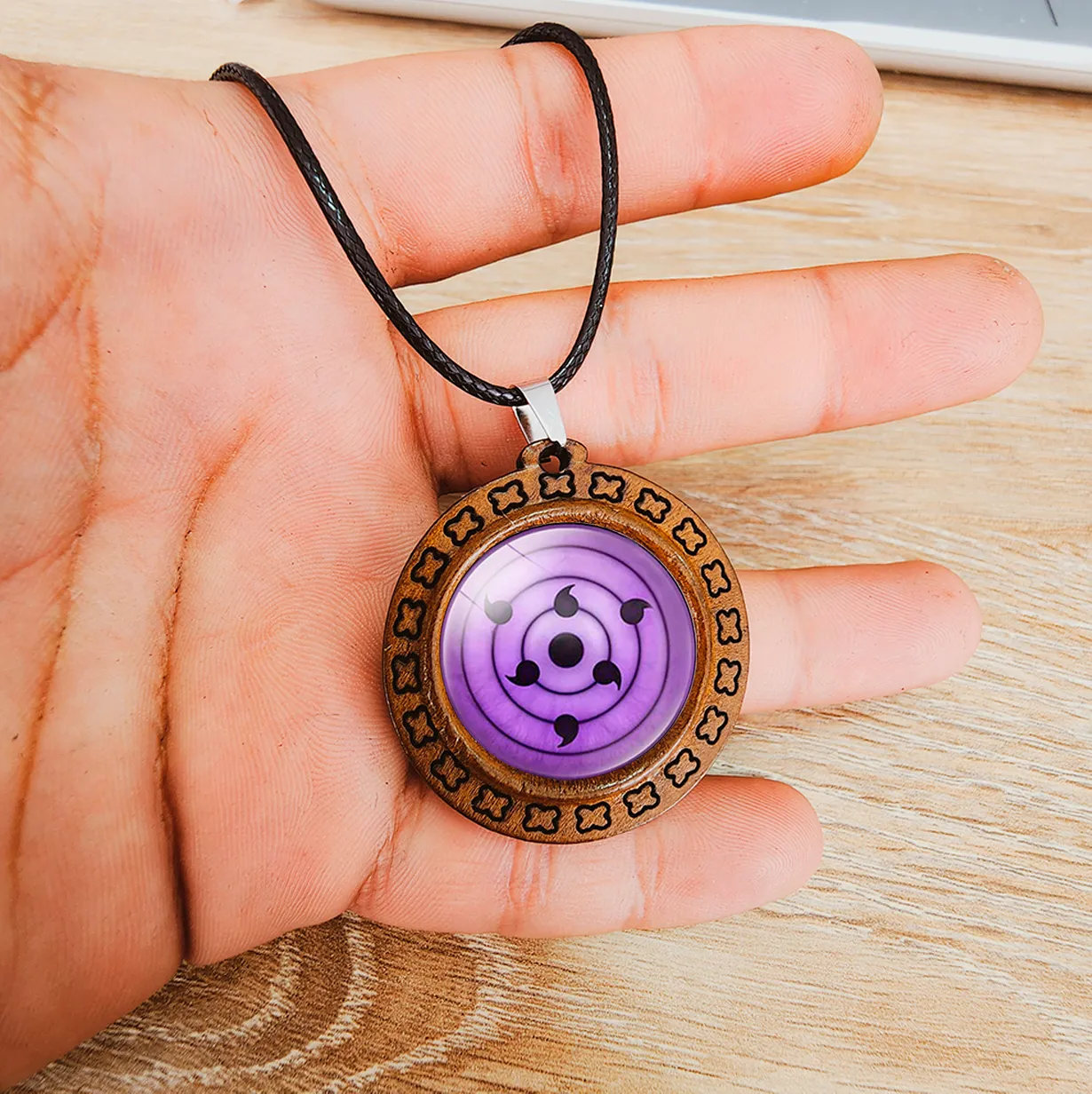 Collar Rinnegan Supremo Naruto Anime Unisex + Estuche