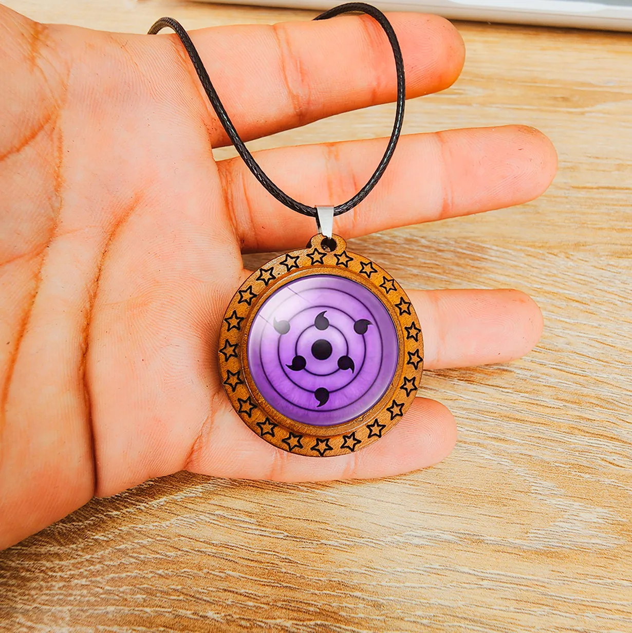 Collar Rinnegan Supremo Naruto Anime Unisex + Estuche