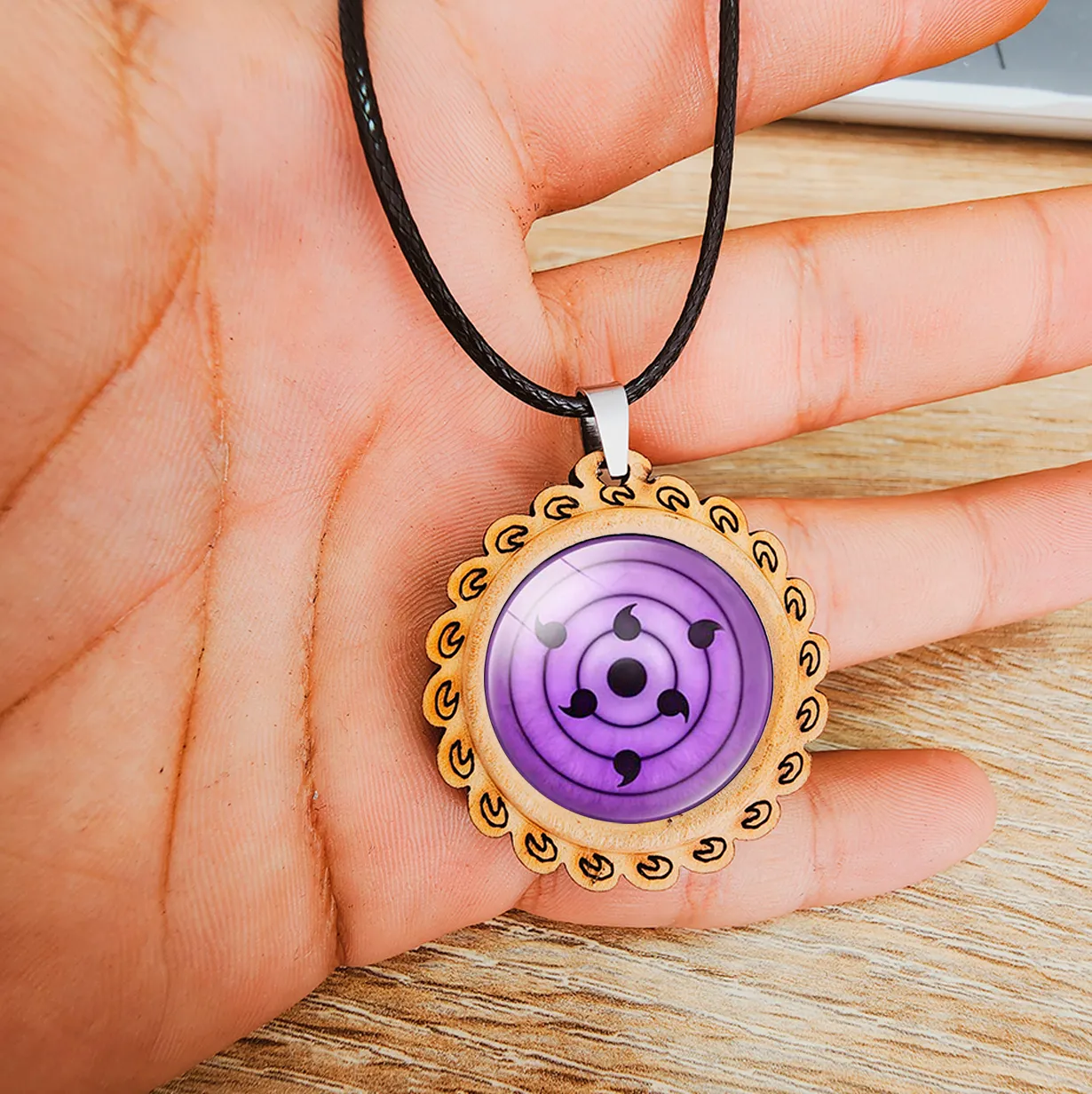 Collar Rinnegan Supremo Naruto Anime Unisex + Estuche