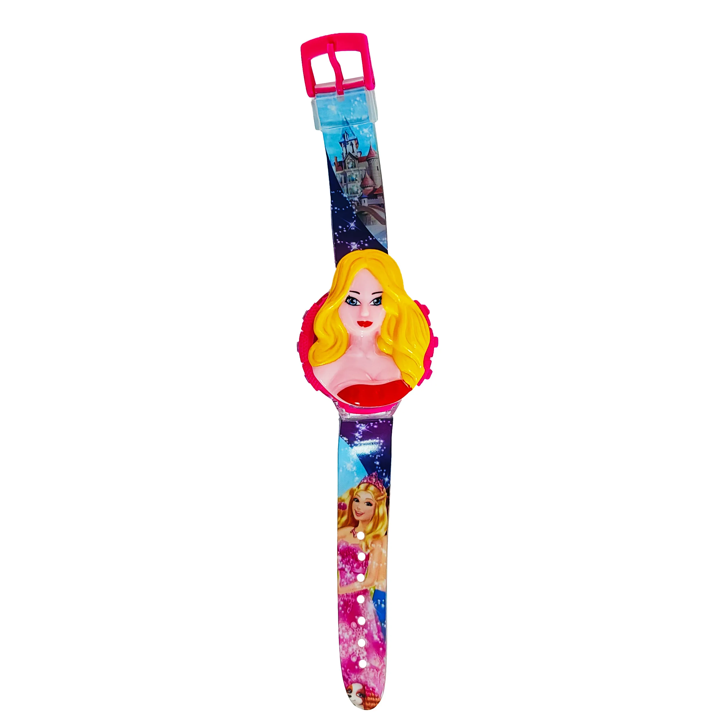 Reloj Niñas Digital Luces Sonido Tapa Infantil Princesa Niña