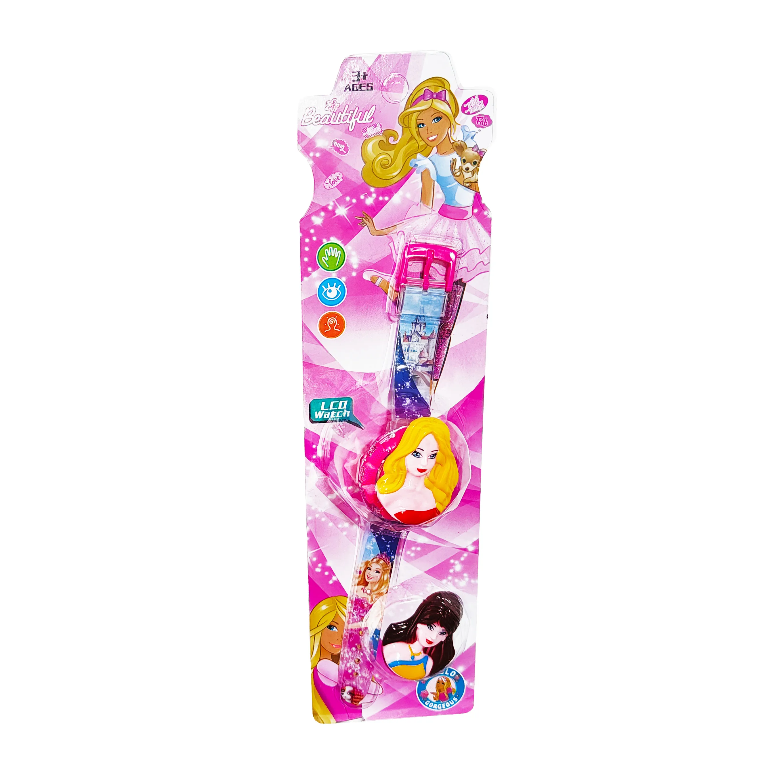 Reloj Niñas Digital Luces Sonido Tapa Infantil Princesa Niña