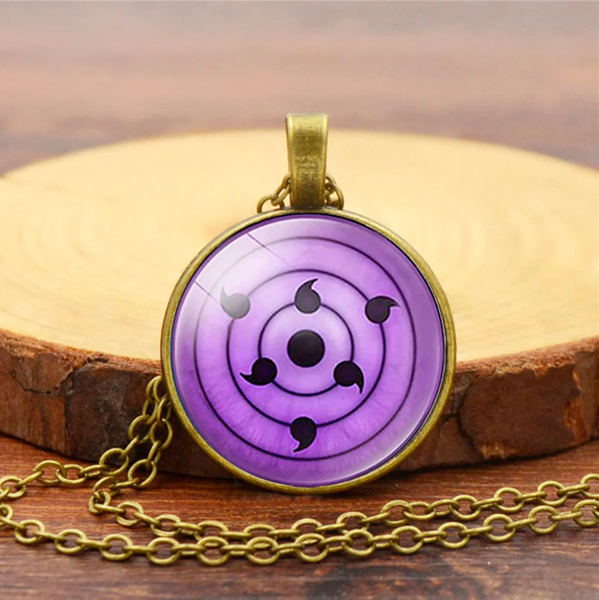 Collar Rinnegan Supremo Naruto Anime Unisex + Estuche